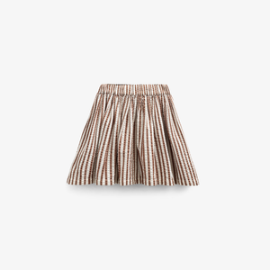 Gestreifter Seersucker-Rock - Tween - Brown | 101194 Nadia