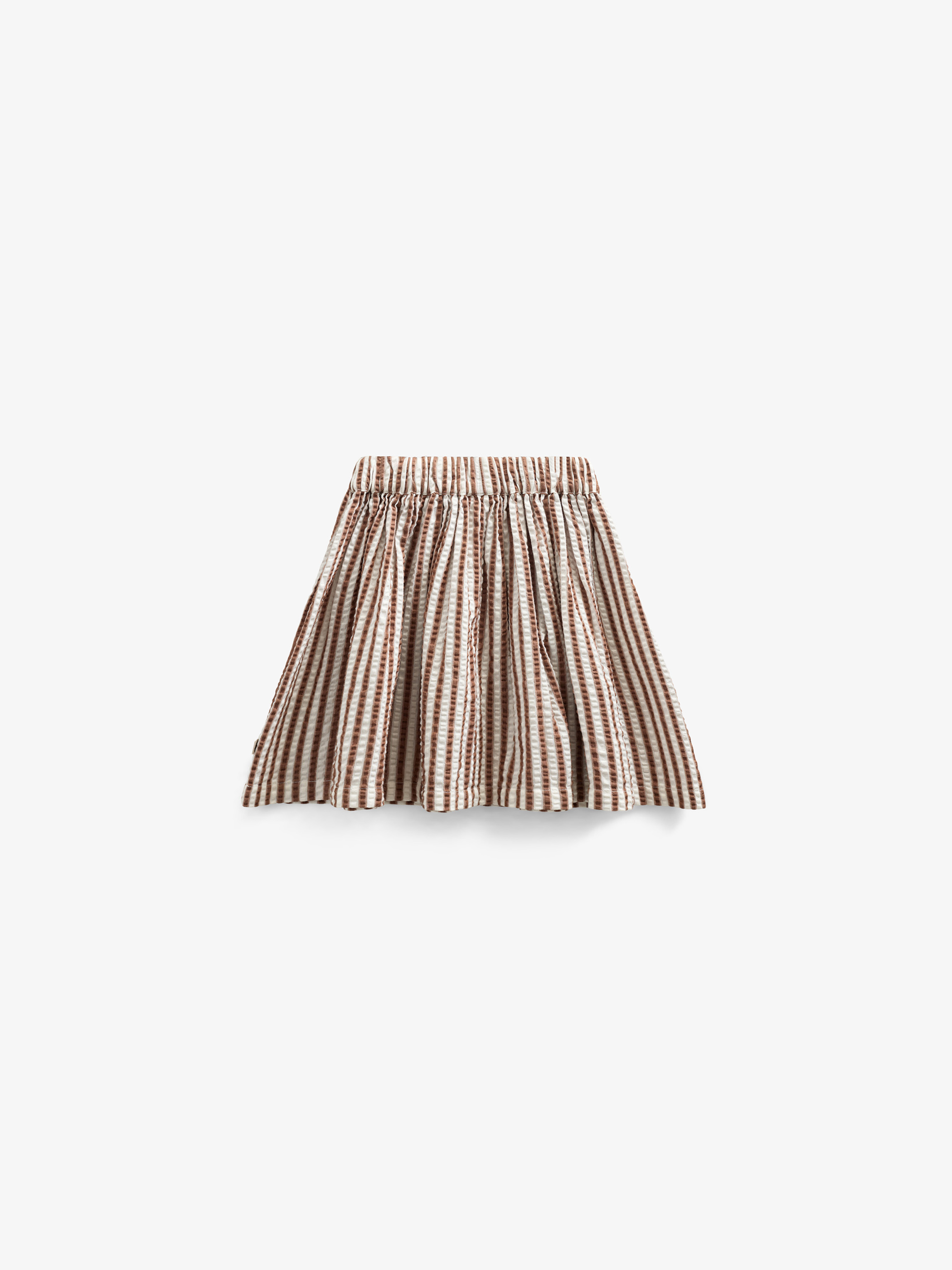 Gestreifter Seersucker-Rock - Tween - Brown | 101194 Nadia