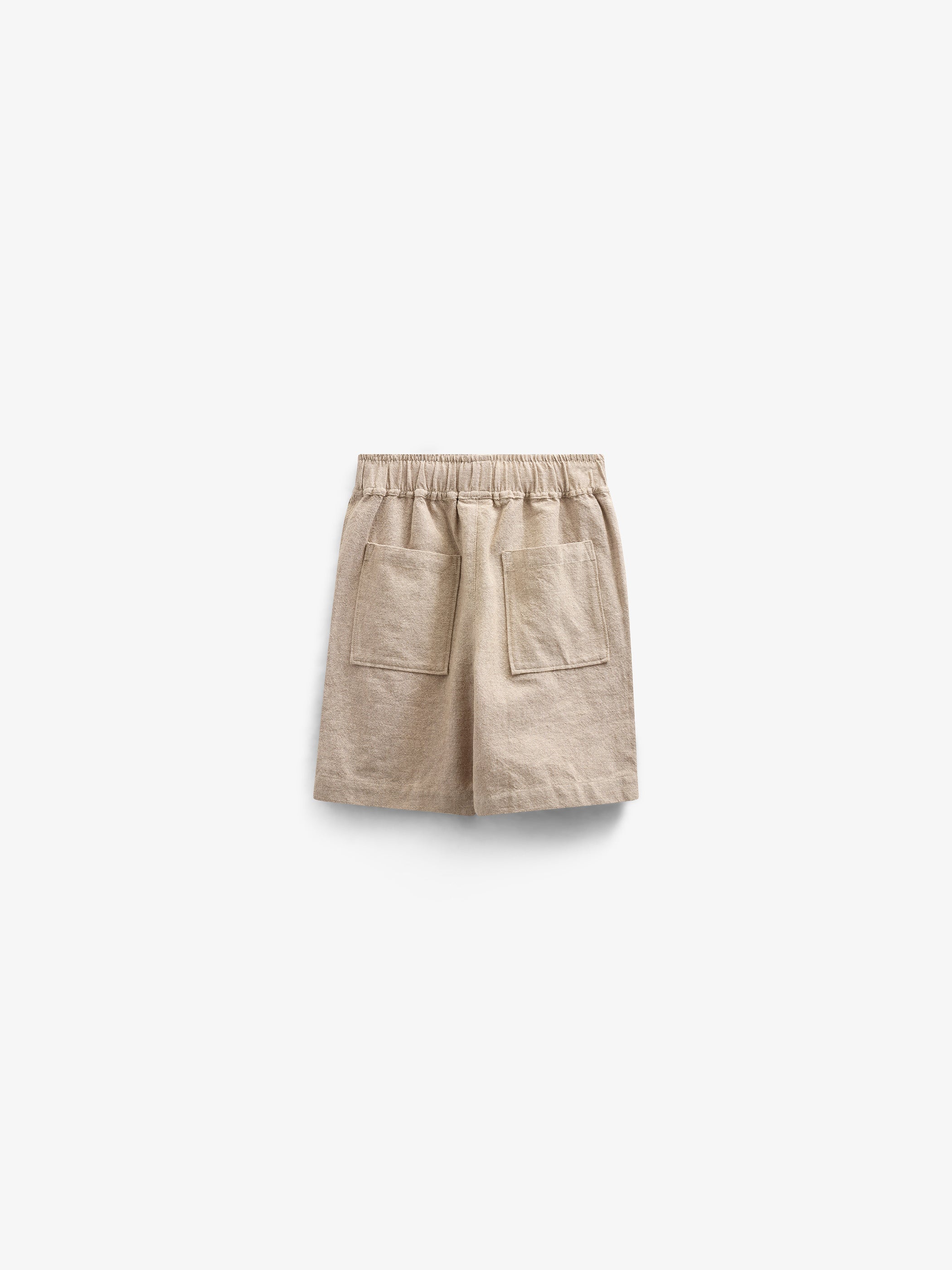 Strukturierte, gewebte Baumwollshorts - Kids - Sand | 101197 Walter