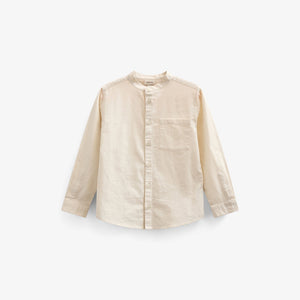 Leinenmischung Hemd mit Stehkragen - Kids - Offwhite | 101201 Lucca