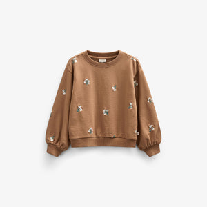 Besticktes Crewneck Sweatshirt - Kids - Coconut | 101213 Kimber