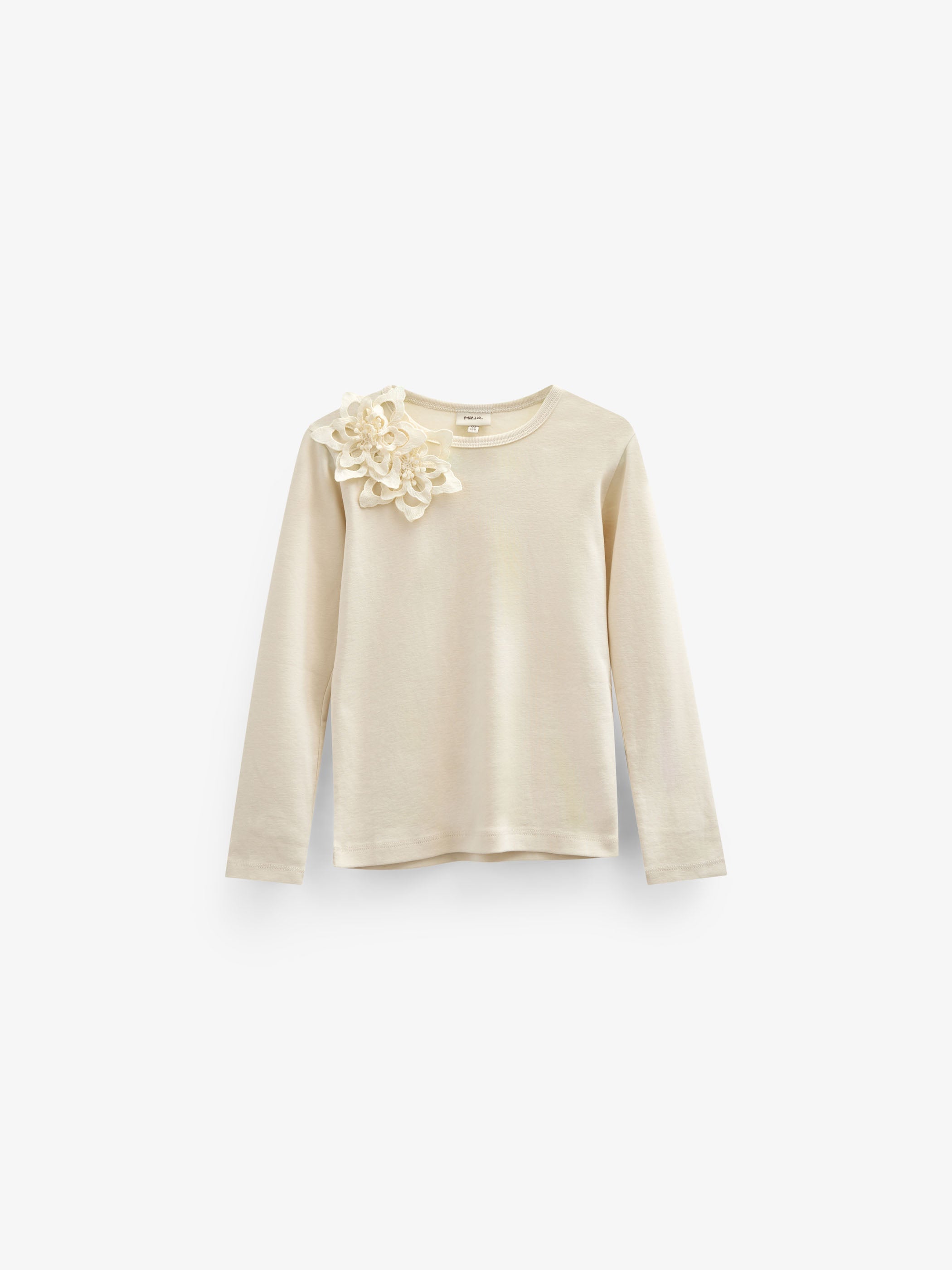 T-Shirt mit Blumenapplikation - Kids - Offwhite | 101231 Sarah