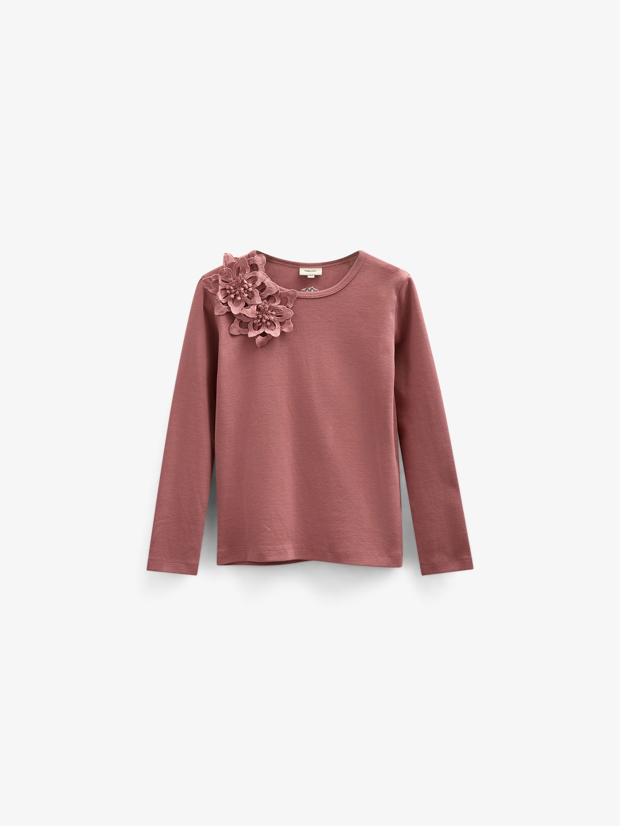 T-Shirt mit Blumenapplikation - Tween - Old Rose | 101234 Sarah