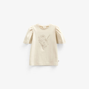 T-Shirt mit Stickerei - Kids - Offwhite | 101235 Amanda