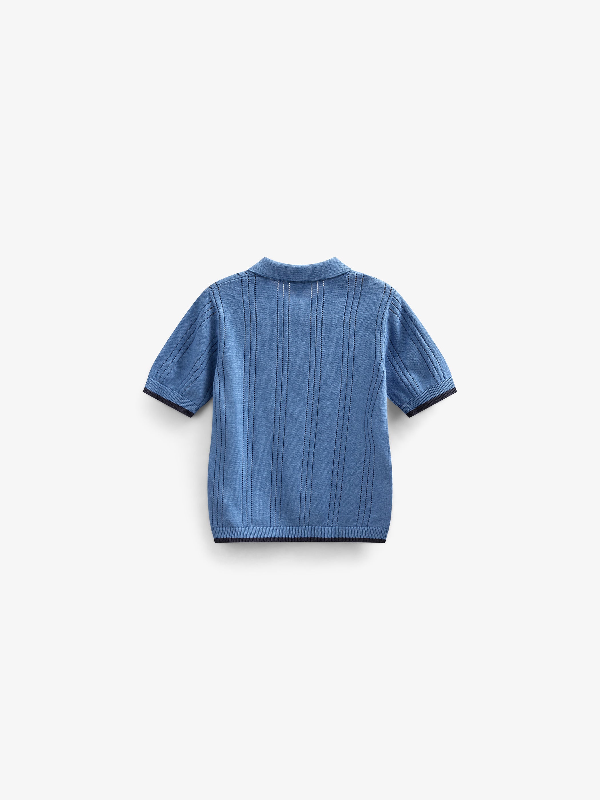 Gestricktes Polo für Jungen - Kids - Dusty Blue | 101243 Dylan