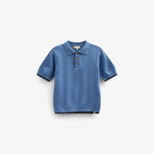 Gestricktes Polo für Jungen - Tween - Dusty Blue | 101244 Dylan