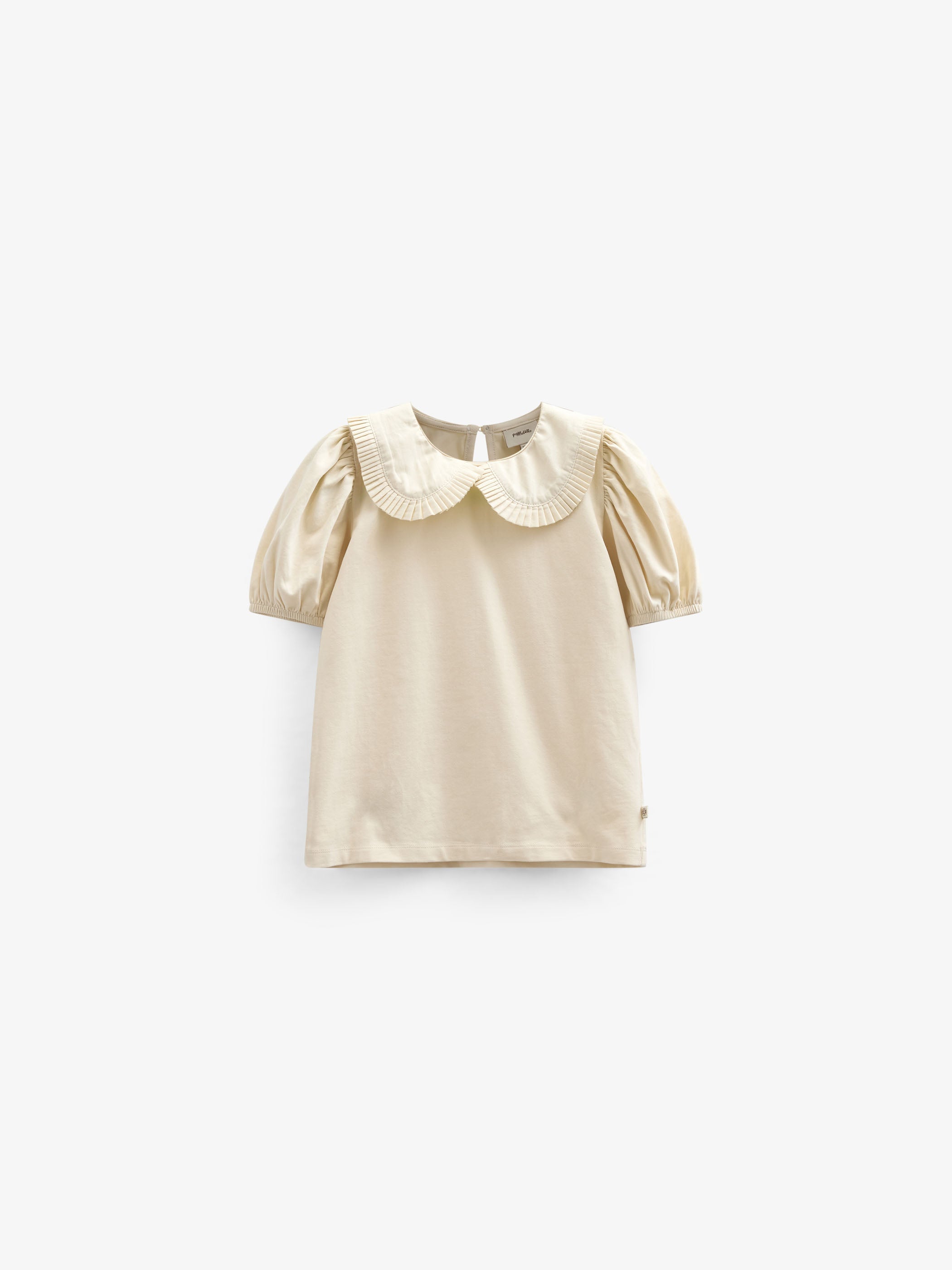 Jerseybluse mit Kragen - Kids - OffWhite | 101277 Nini