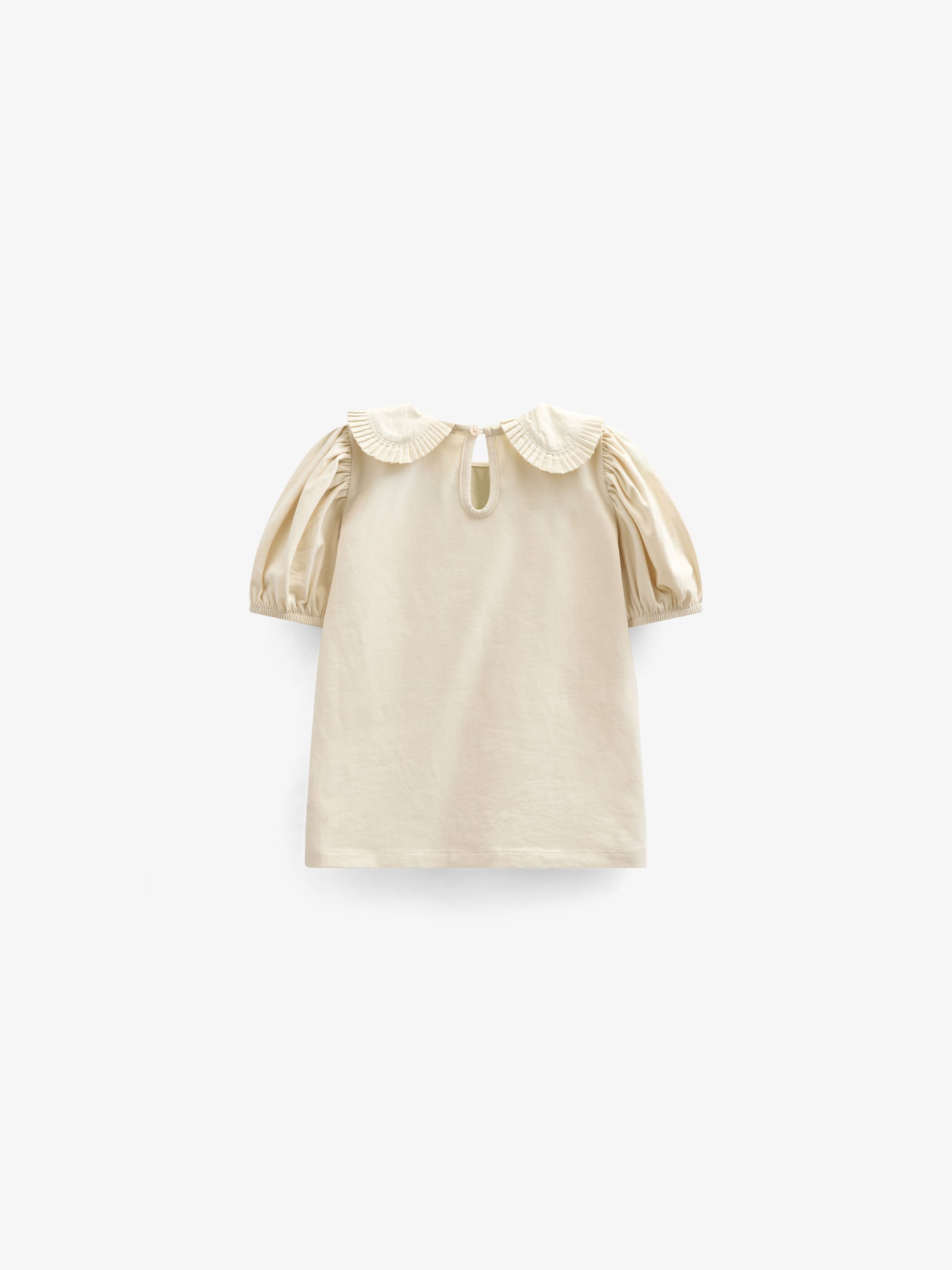 Jerseybluse mit Kragen - Kids - OffWhite | 101277 Nini