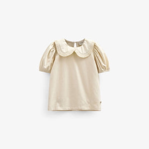 Jerseybluse mit Kragen - Tween - OffWhite | 101278 Nini