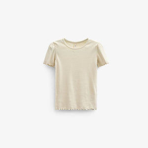 T-Shirt aus Modalripp - Kids - OffWhite | 101304 Lottie