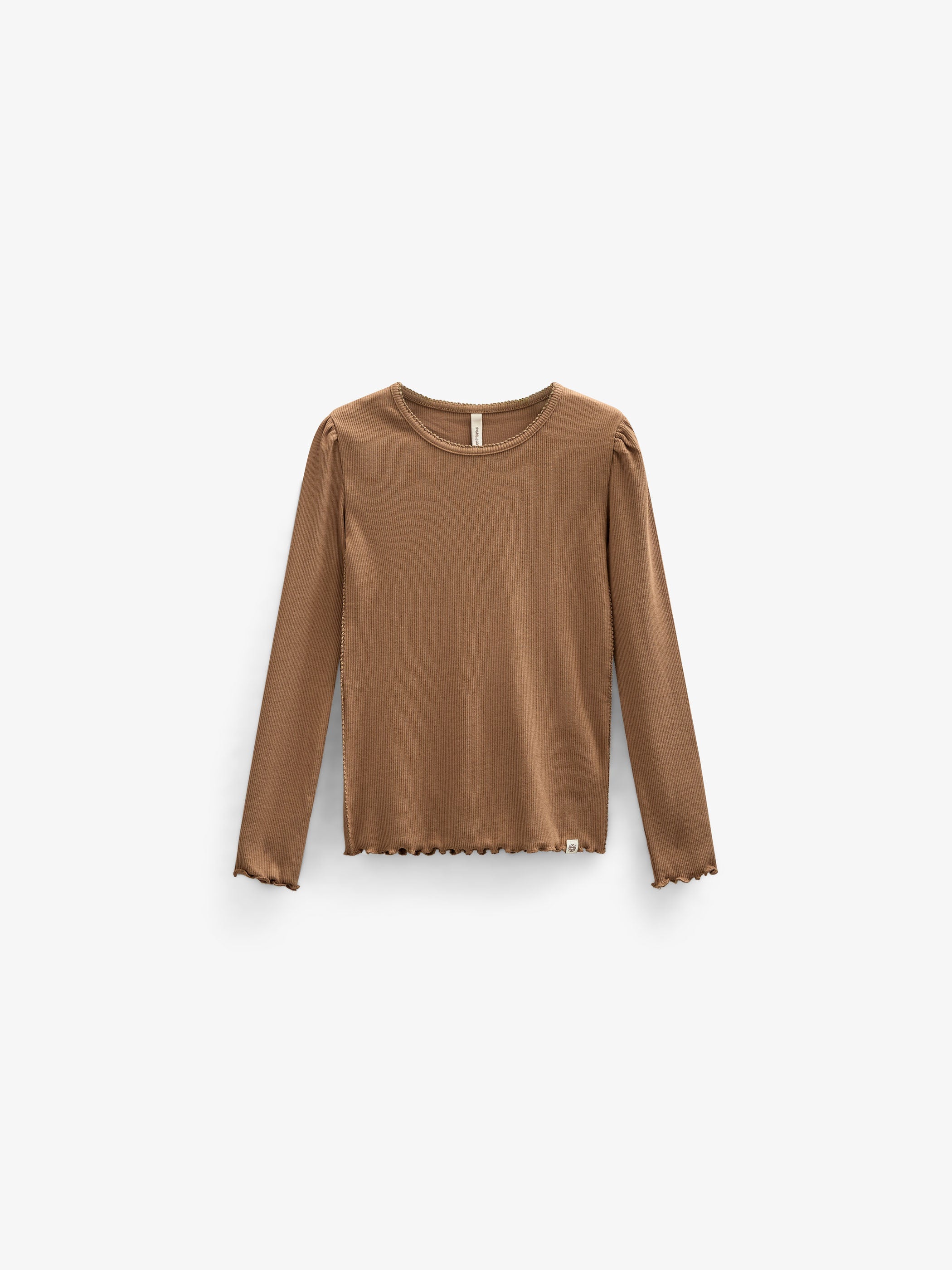 Langärmeliges T-Shirt aus Modalripp - Tween - Coconut | 101309 Lottie