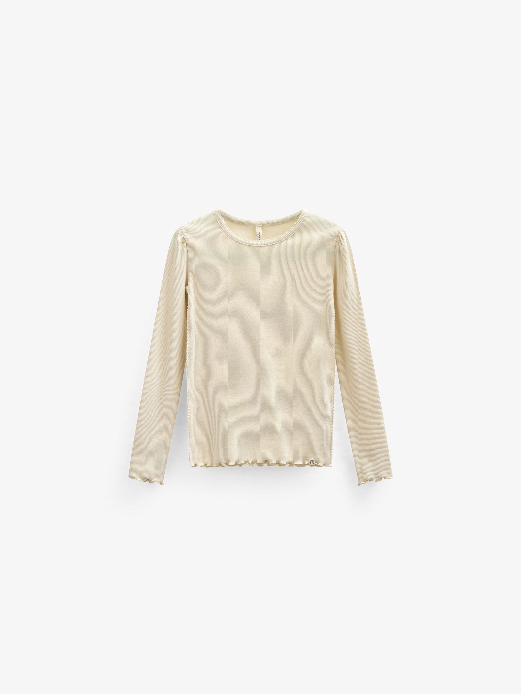 Langärmeliges T-Shirt aus Modalripp - Kids - OffWhite | 101312 Lottie