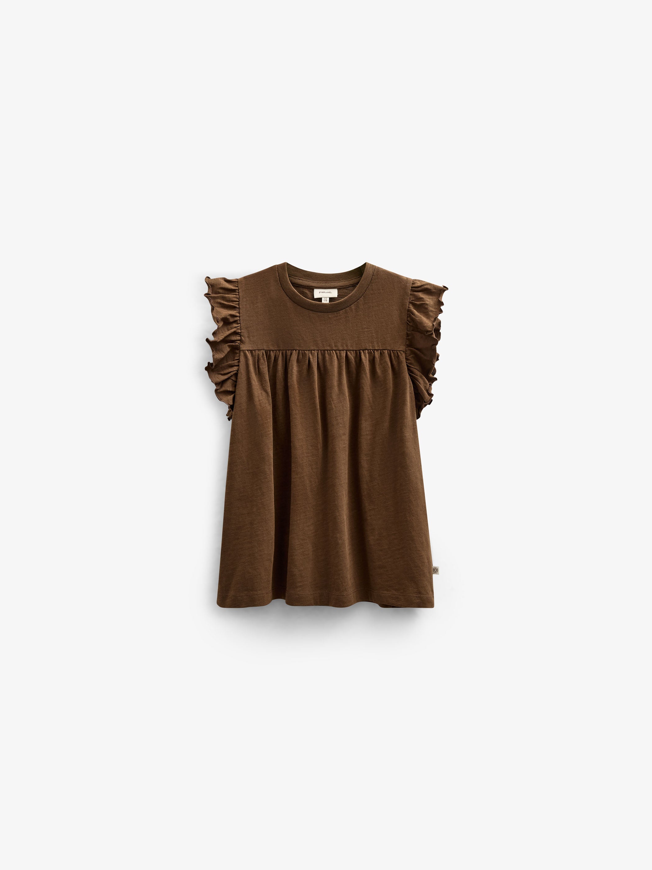 Jerseybluse - Kids - Dark Brown | 101332 Lucia