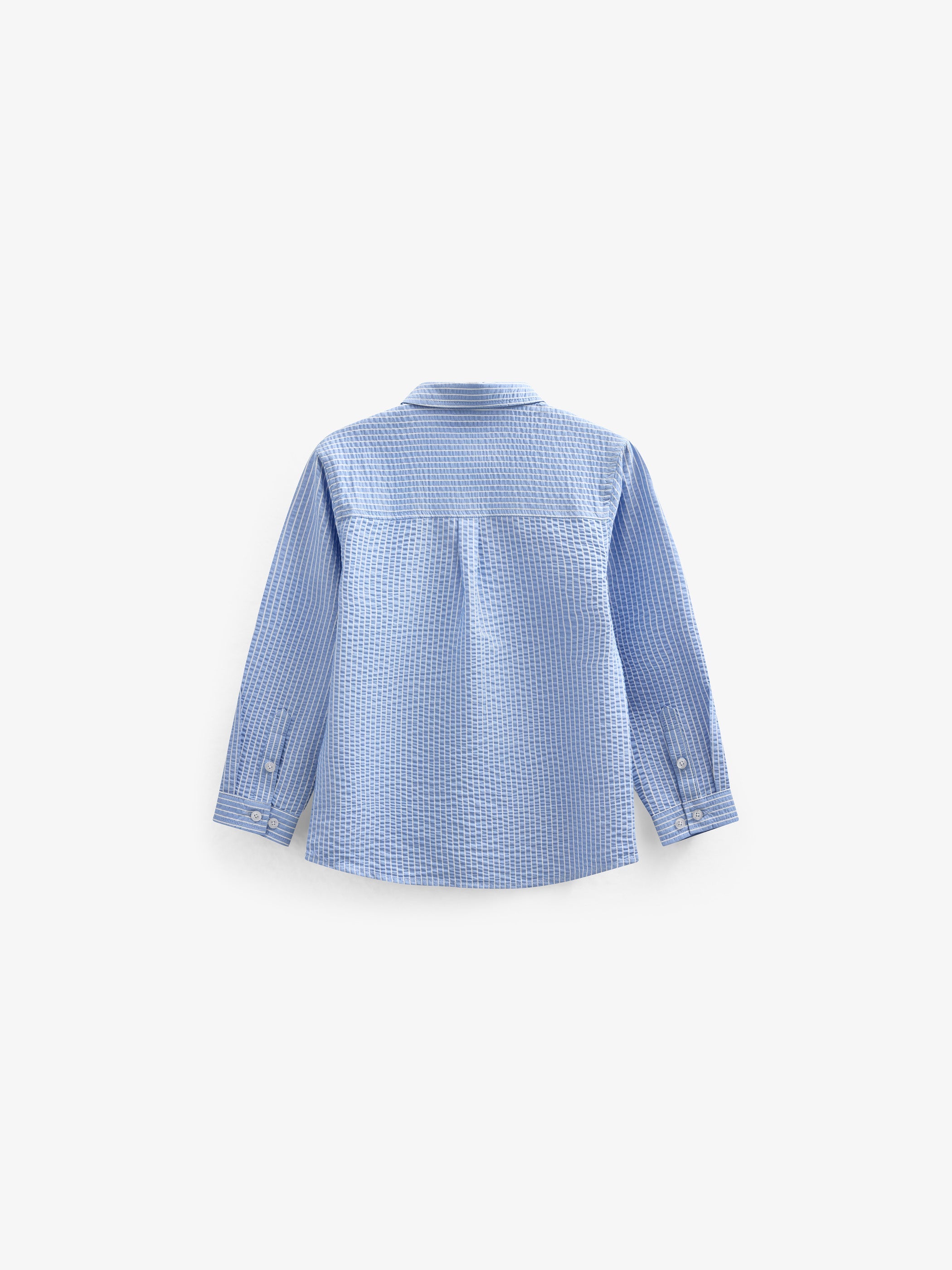 Gestreiftes Seersucker-Hemd - Tween - Blue Stripe | 101347 Patrick