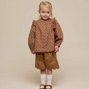 Bedruckte Popeline-Hemdbluse - Kids - Coconut | 101057 Camilla