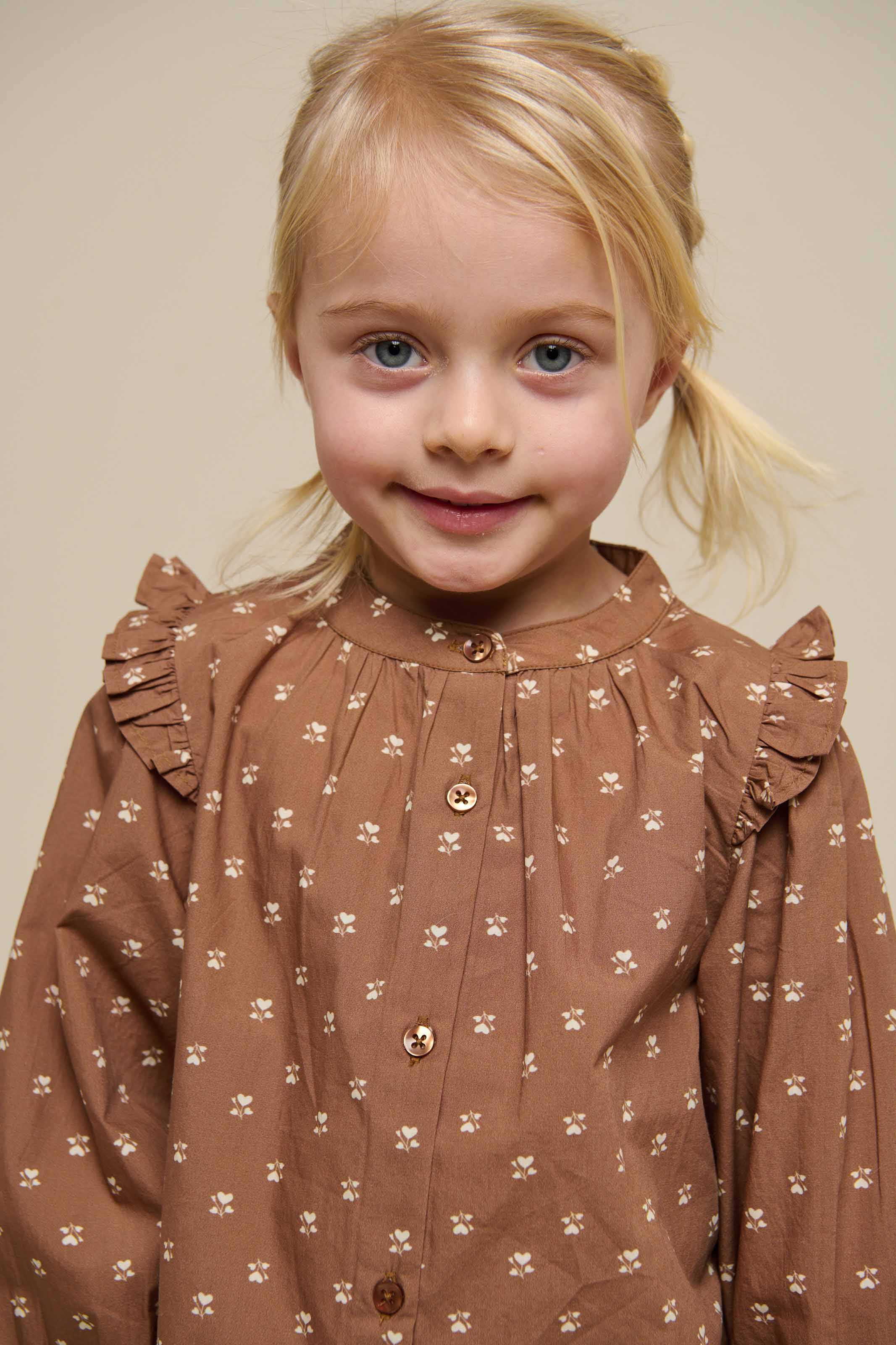 Bedruckte Popeline-Hemdbluse - Kids - Coconut | 101057 Camilla