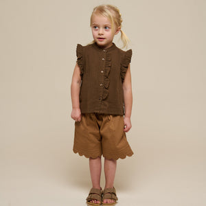 Popelineshorts mit Muschelkante - Kids - Coconut | 101044 Joy