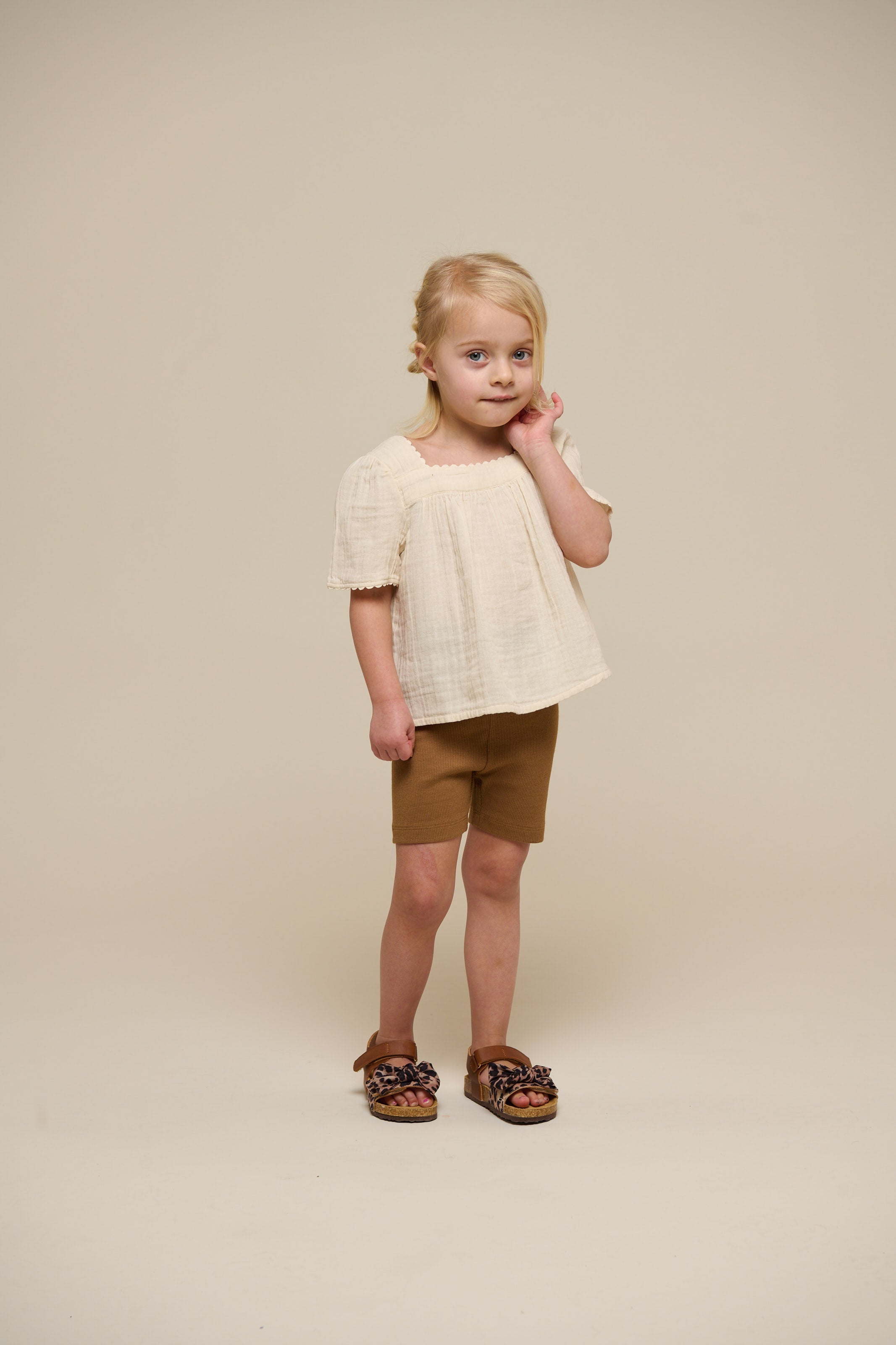 Kurze Shorts aus Modalripp - Kids - Coconut | 101316 Lottie