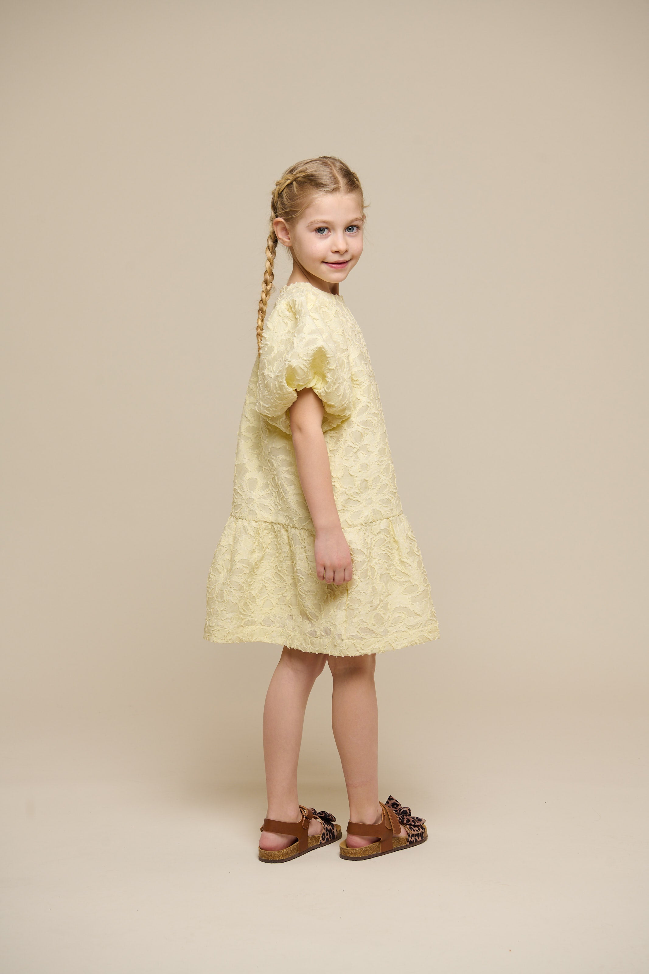 Jacquard-Kleid aus Baumwollmischung - Tween - Sunlight | 100993 Giselle
