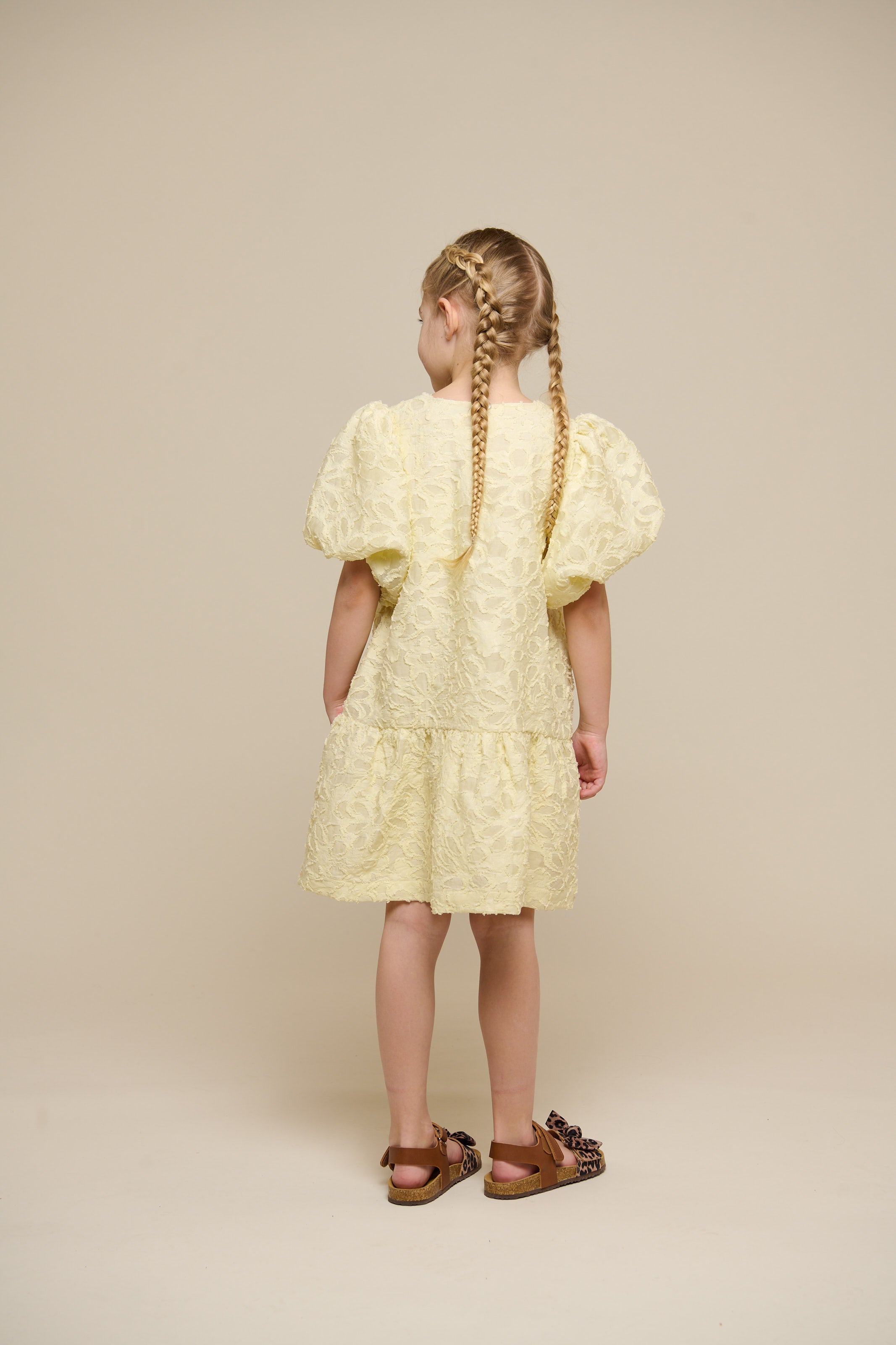 Jacquard-Kleid aus Baumwollmischung - Tween - Sunlight | 100993 Giselle