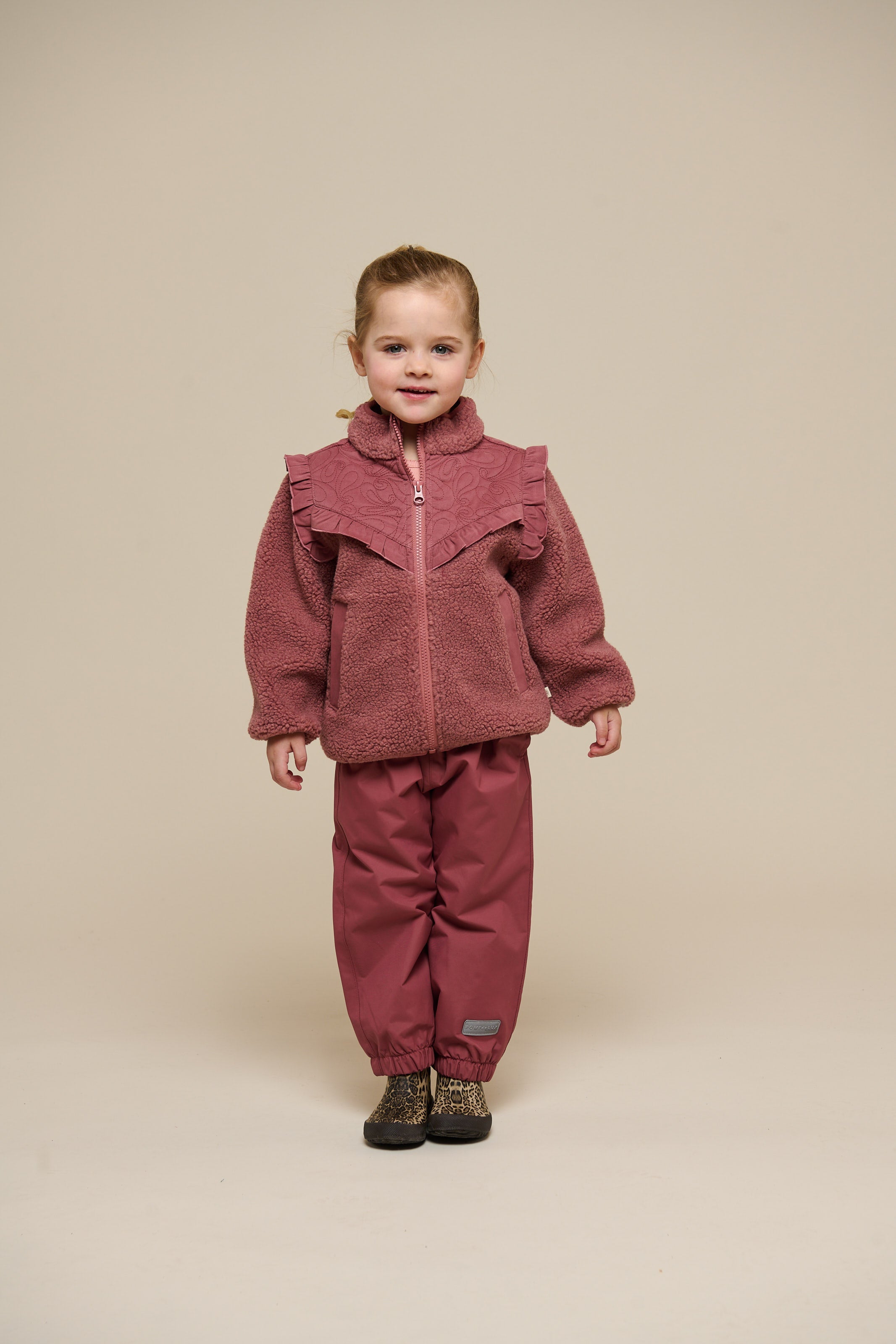 Teddyjacke mit Reißverschluss und Rüschen - Kids - Old Rose | 100636 Madison