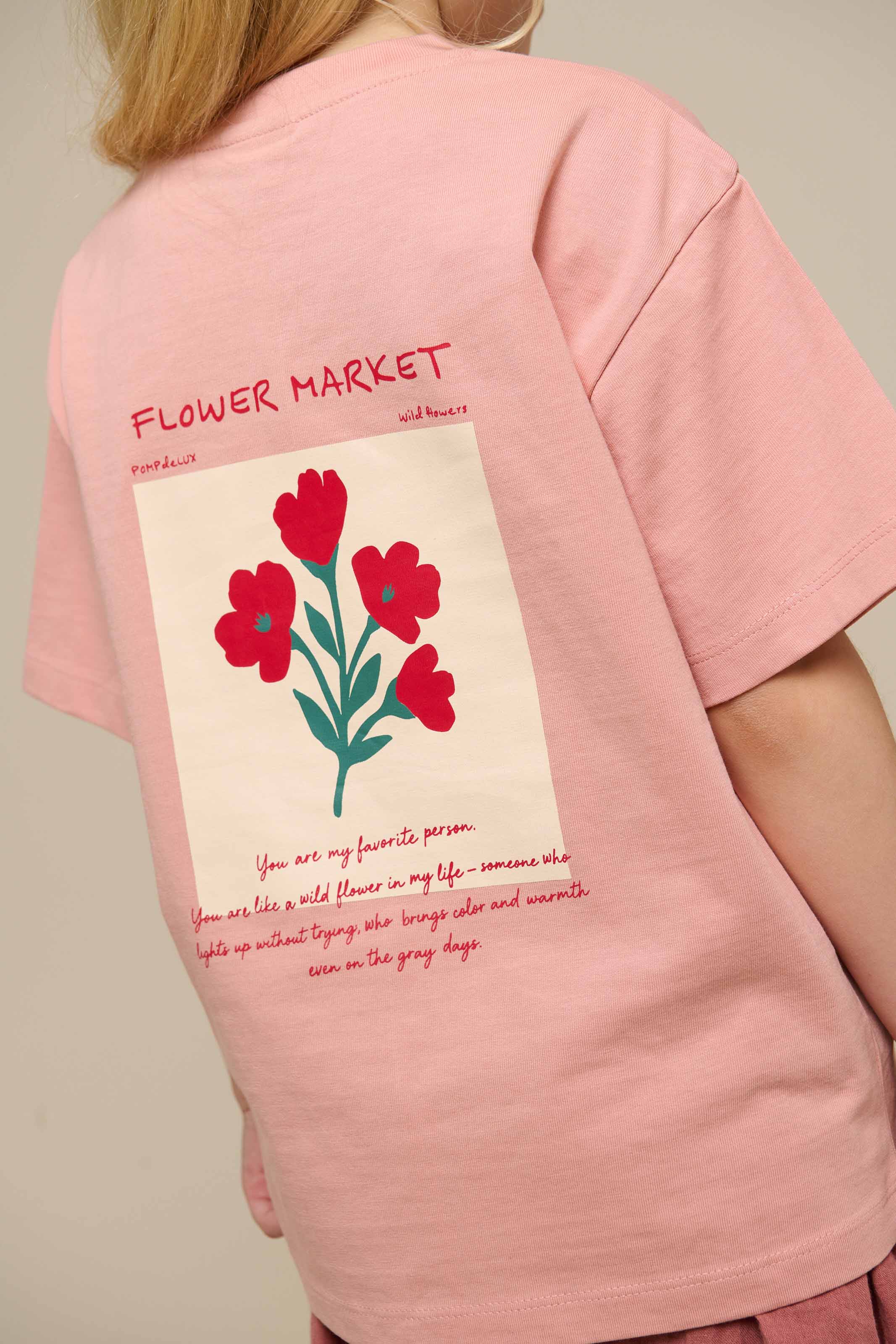 T-Shirt mit Blumenmuster - Tween - Powder Rose | 101293 Elsa