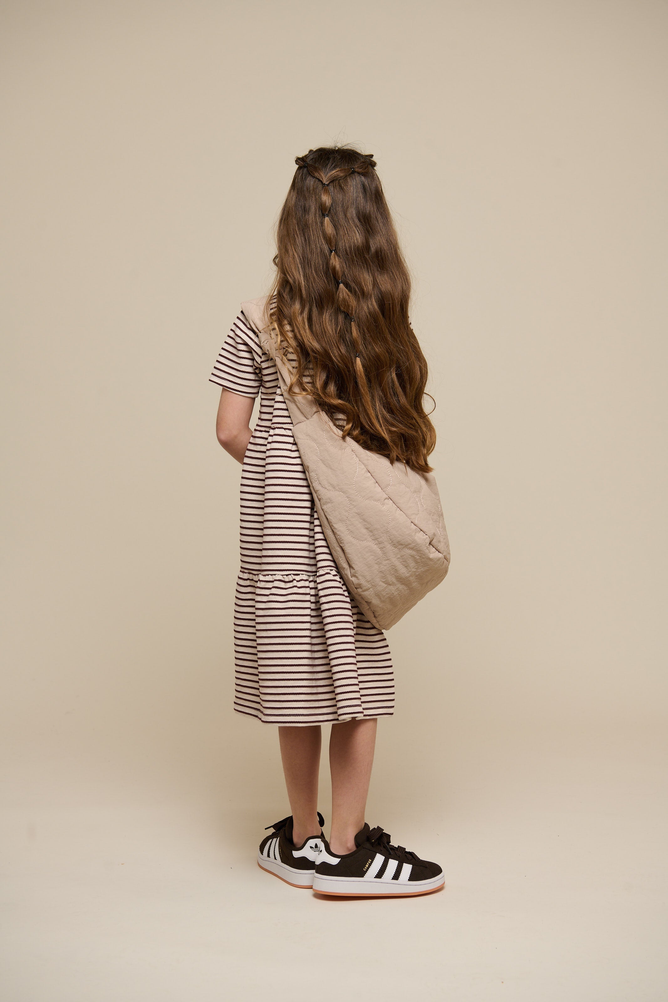 Gestreiftes Jersey-Kleid - Tween - Brown | 101011 Emmie