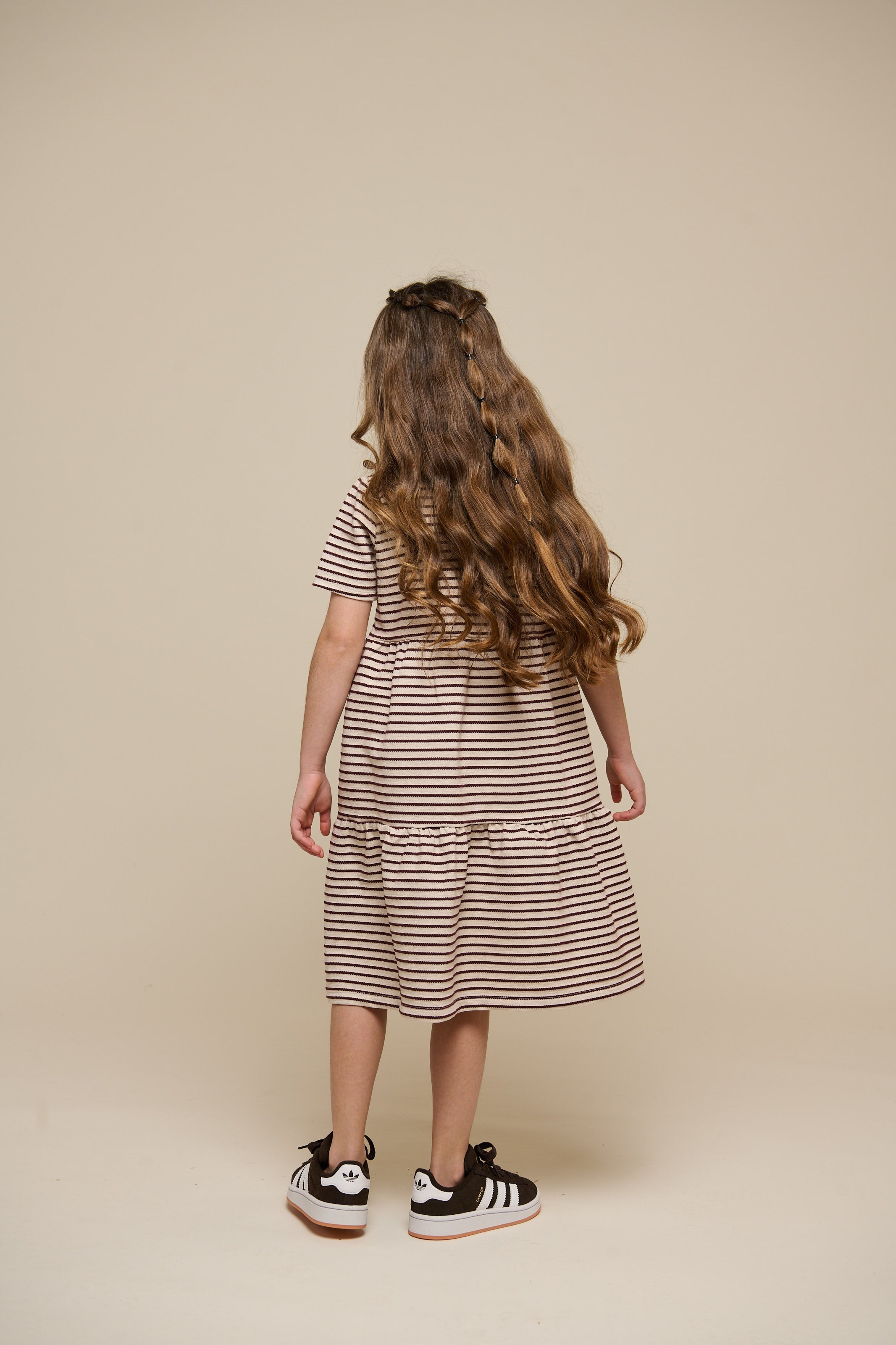 Gestreiftes Jersey-Kleid - Tween - Brown | 101011 Emmie