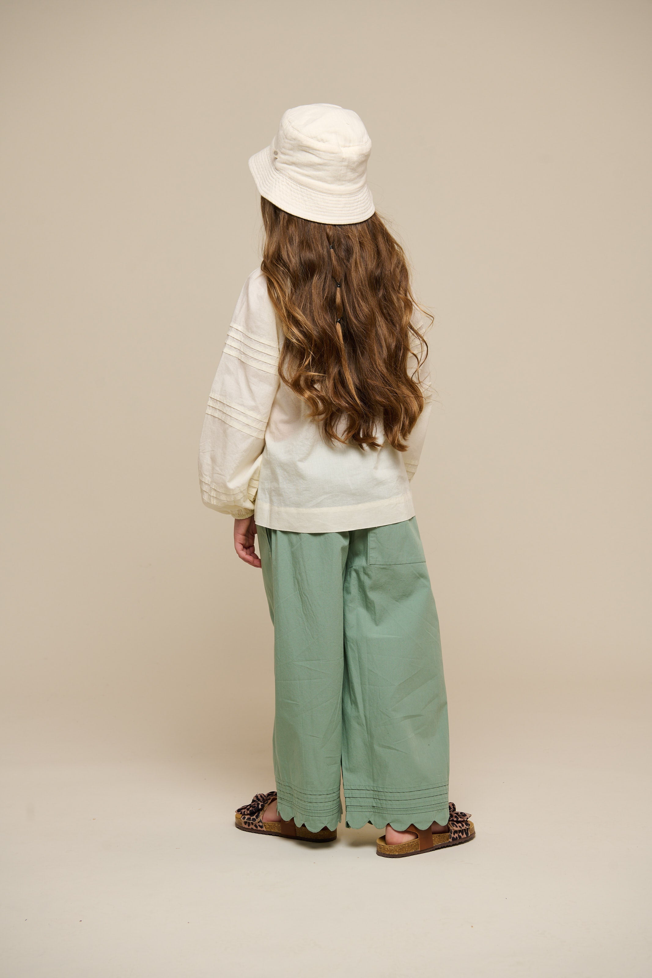 Popelinehose mit Muschelkante - Tween - Dusty Green | 101080 Joy