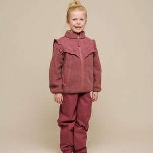 Teddyjacke mit Reißverschluss und Rüschen - Tween - Old Rose | 100637 Madison