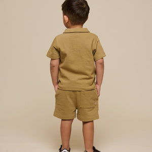 Strukturierte Jersey-Shorts - Kids - Khaki | 101221 Sonny