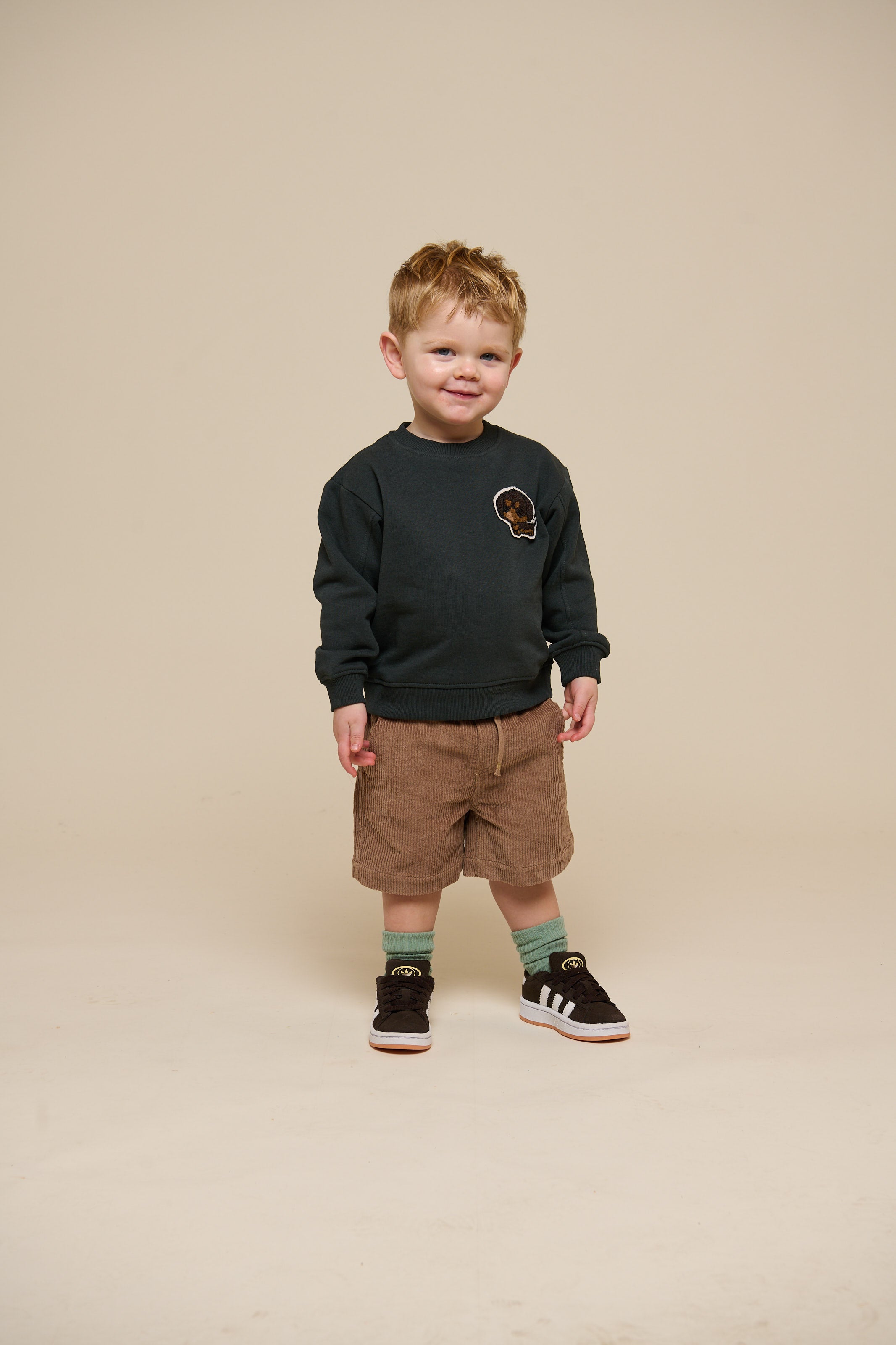 Pull-On Cord Shorts - Kids - Khaki | 101102 Tobias