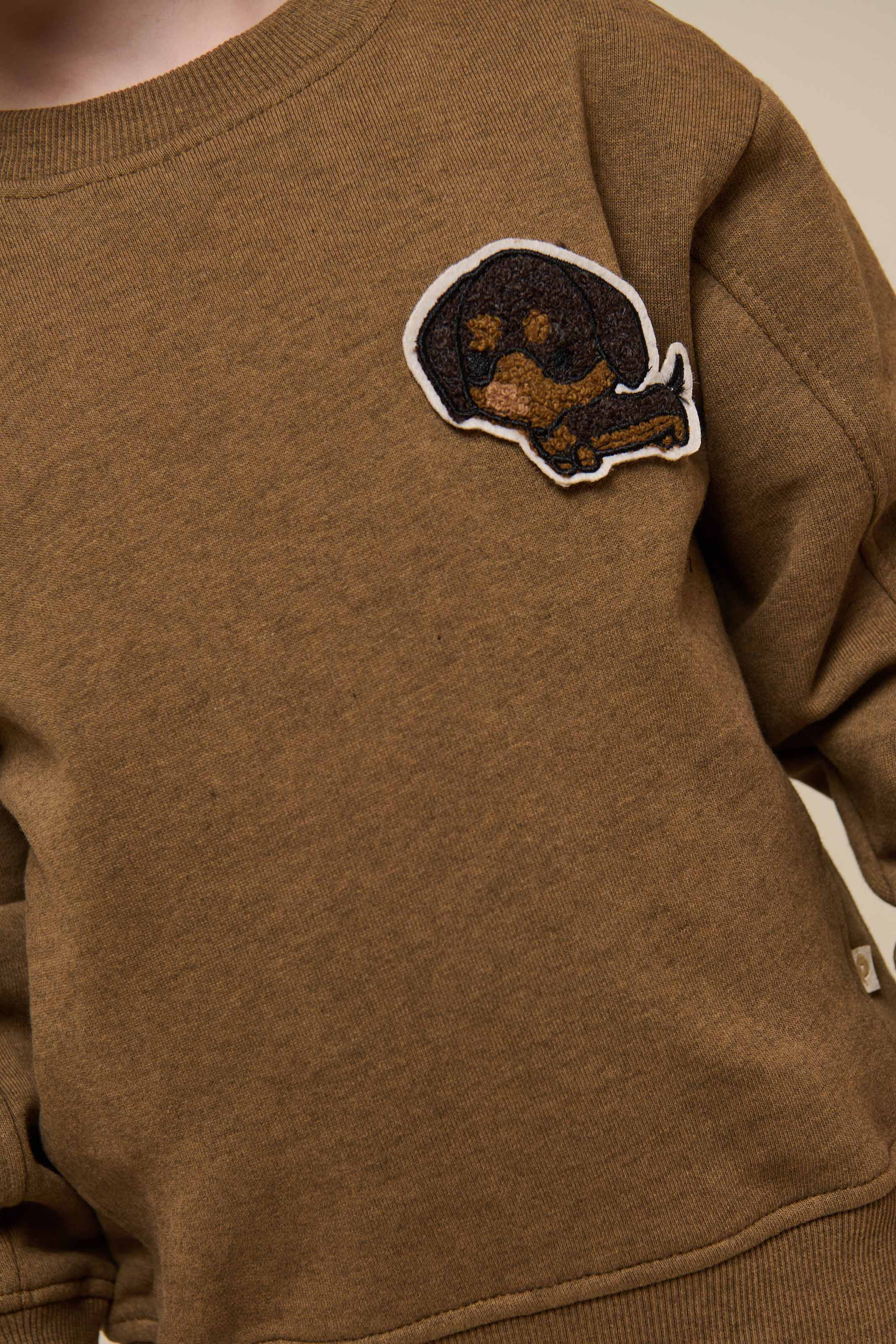 Sweatshirt mit Rundhalsausschnitt - Kids - Coffe Melange | 100890 Justin