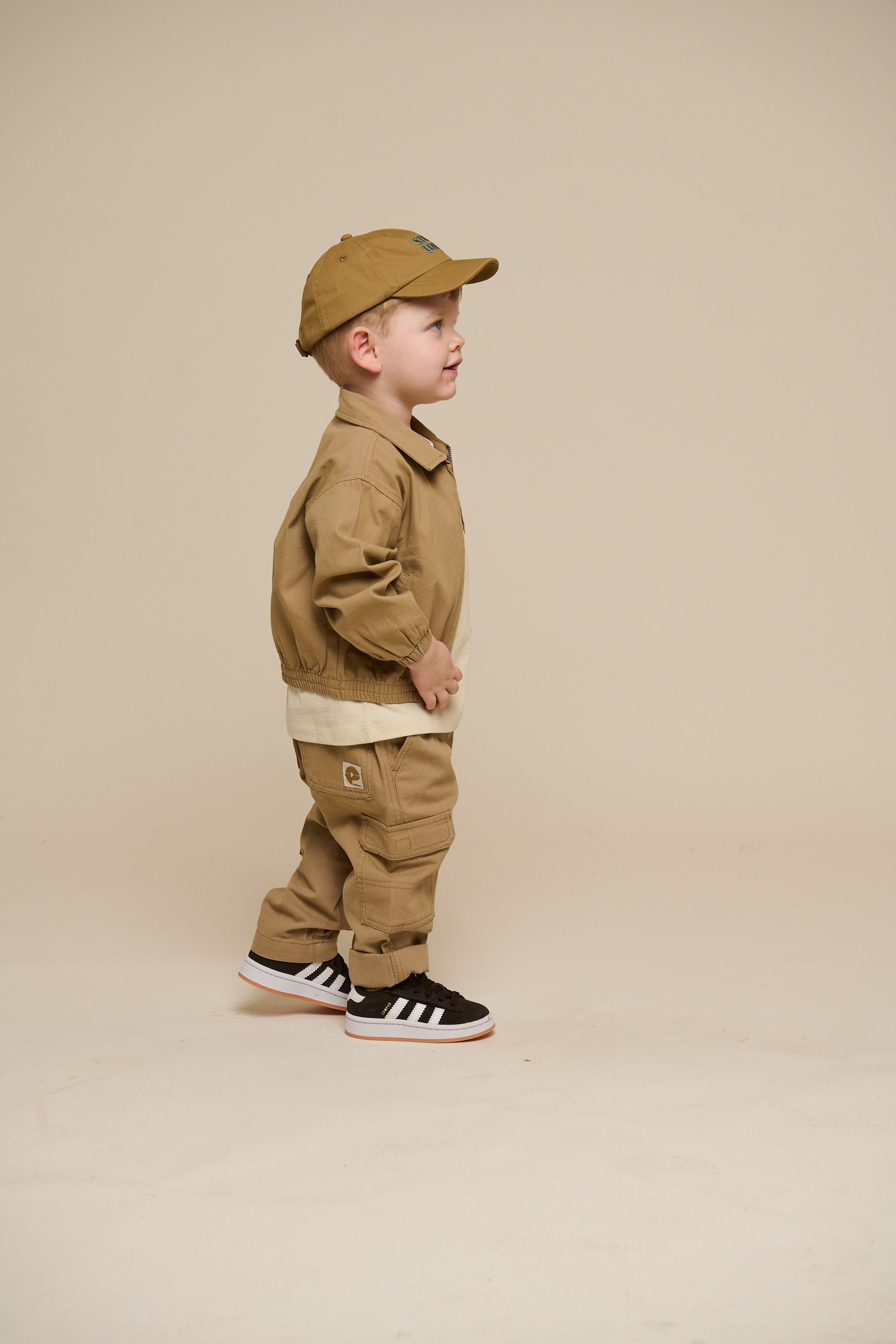 Stay Cool Canvas Cap - Kids - Khaki | 101399 Owen