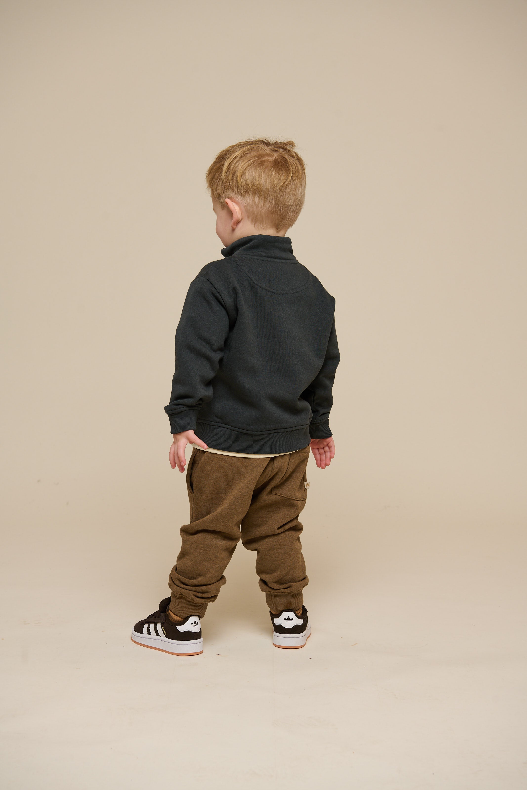 Sweatshirt mit halbem Reißverschluss - Kids - Forest Green | 100810 Tristan