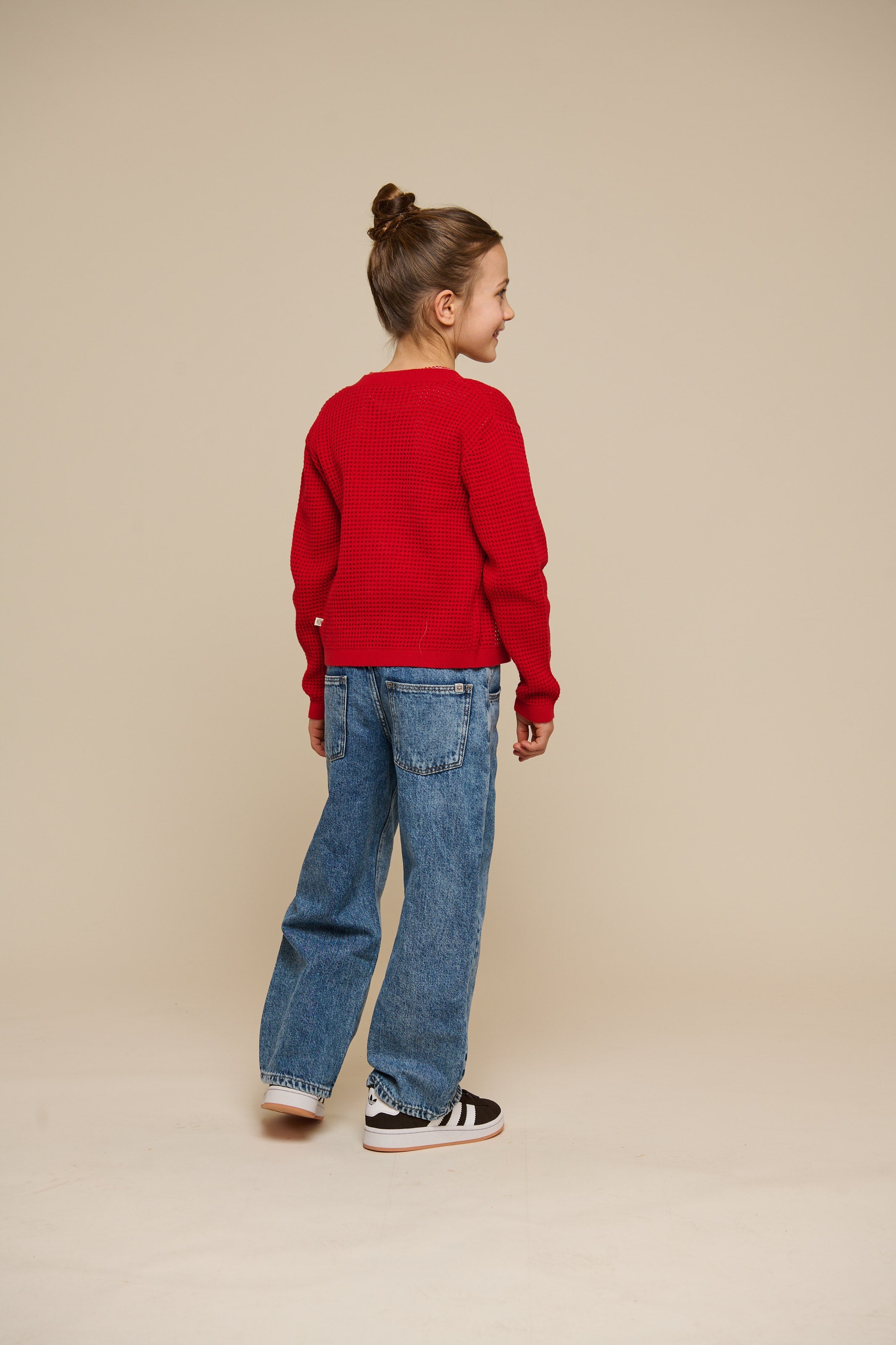 Baumwoll-Strickjacke - Tween - Cherry Red | 101270 Katie