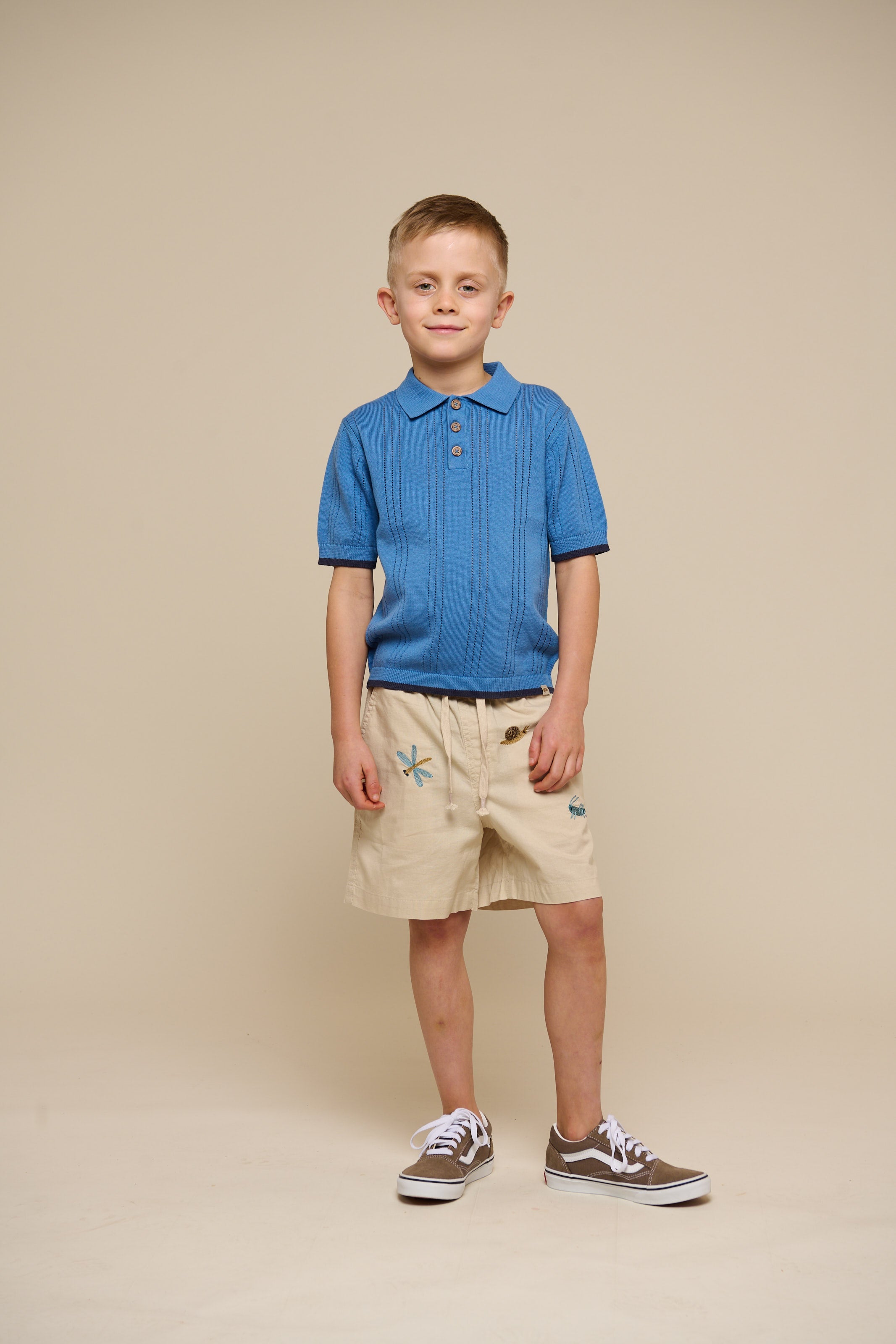 Gestricktes Polo für Jungen - Tween - Dusty Blue | 101244 Dylan