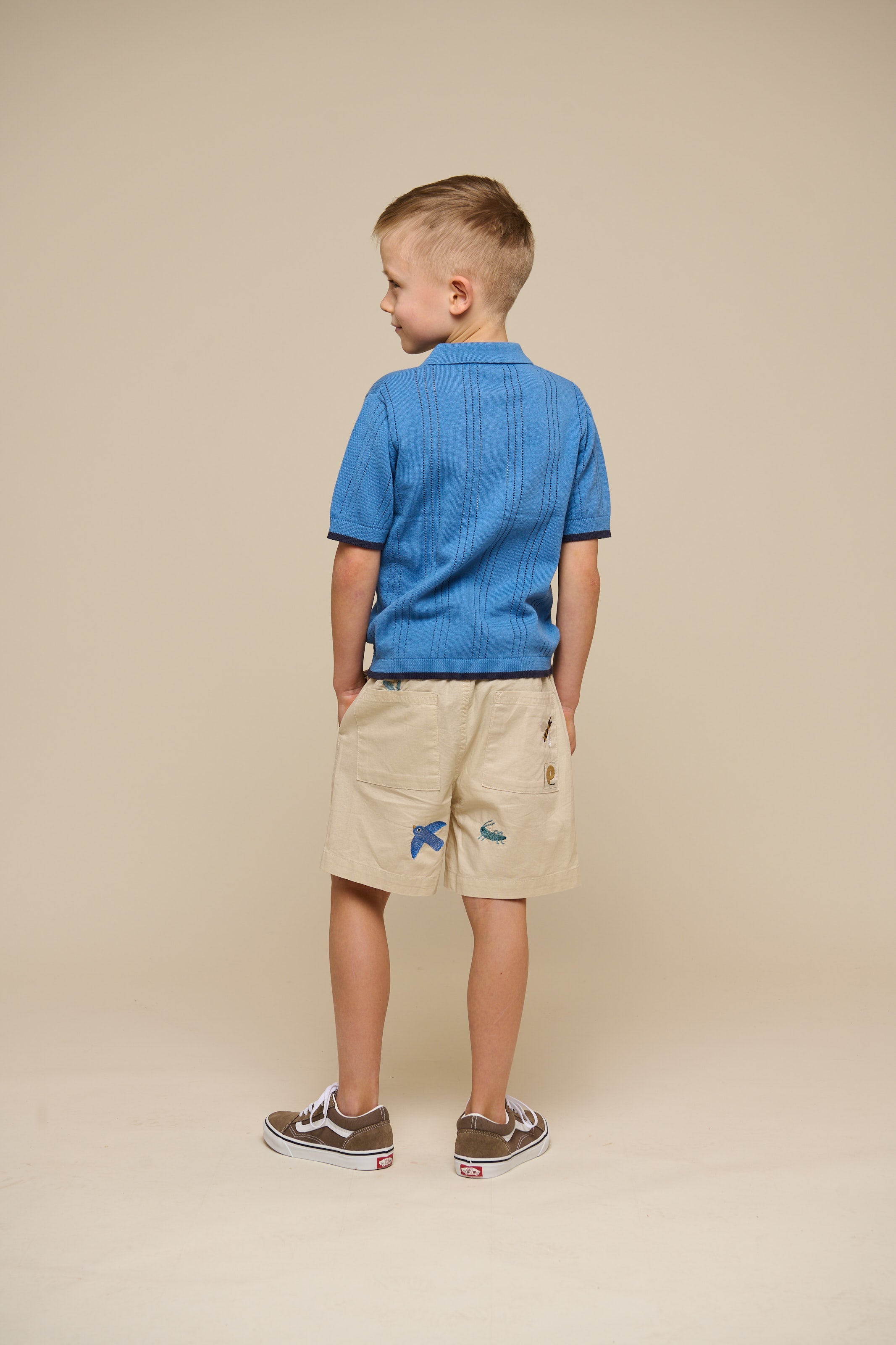 Gestricktes Polo für Jungen - Tween - Dusty Blue | 101244 Dylan