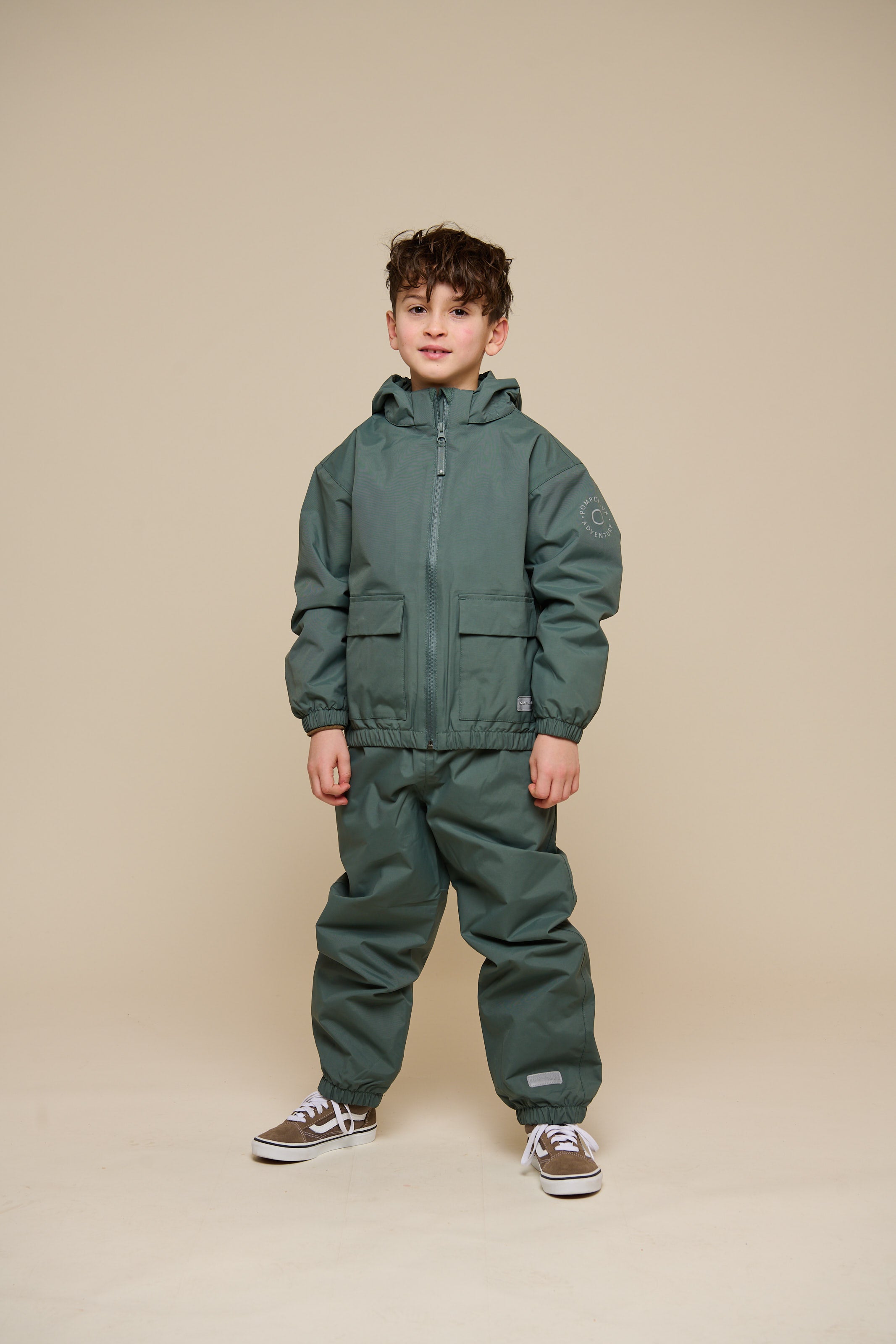 Shell Jacke mit Path-Tasche - Tween - Dusty Dark Green | 100502 Luke