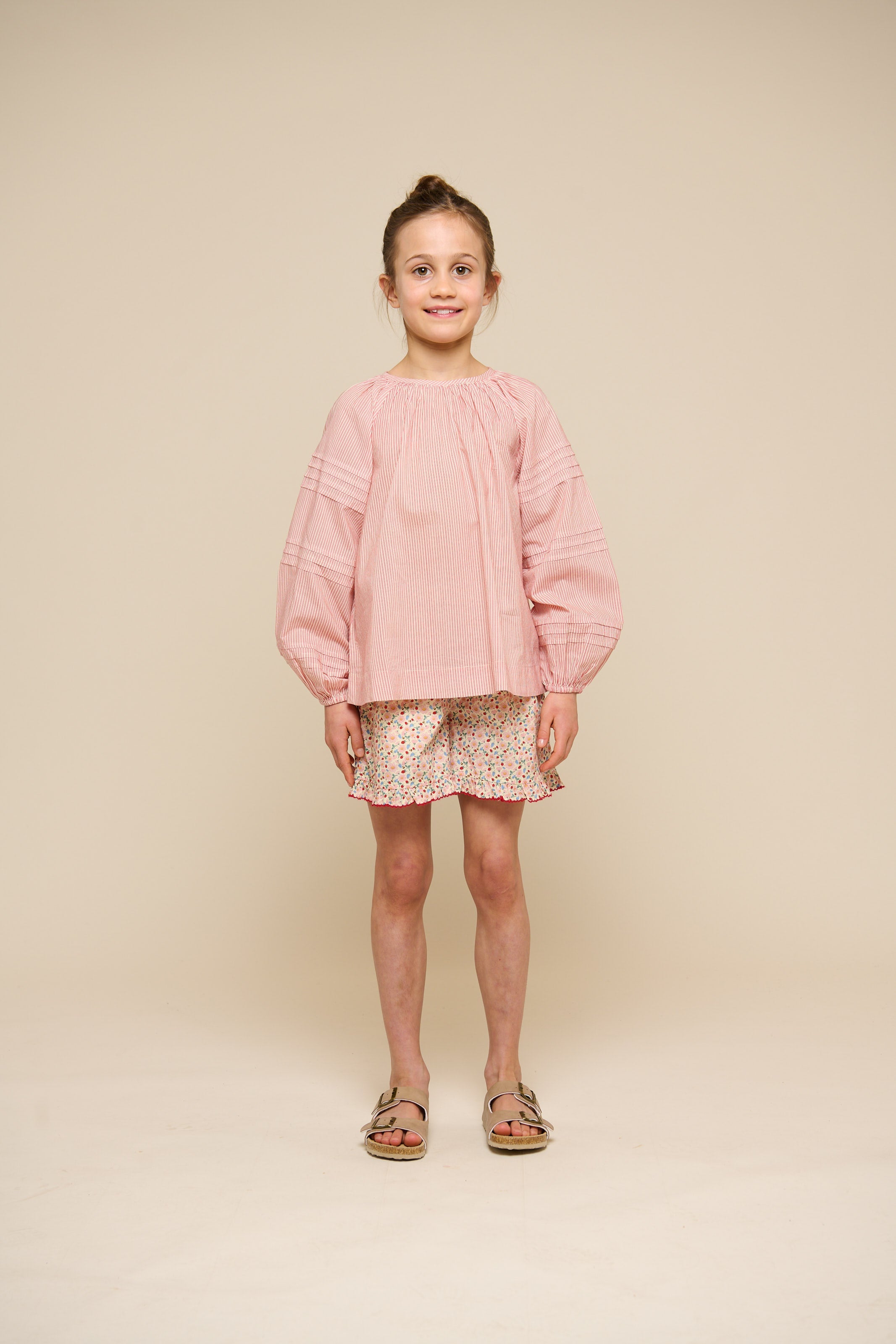 Blumenbedruckte Poplinshorts - Tween - Rose | 100957 Poppy