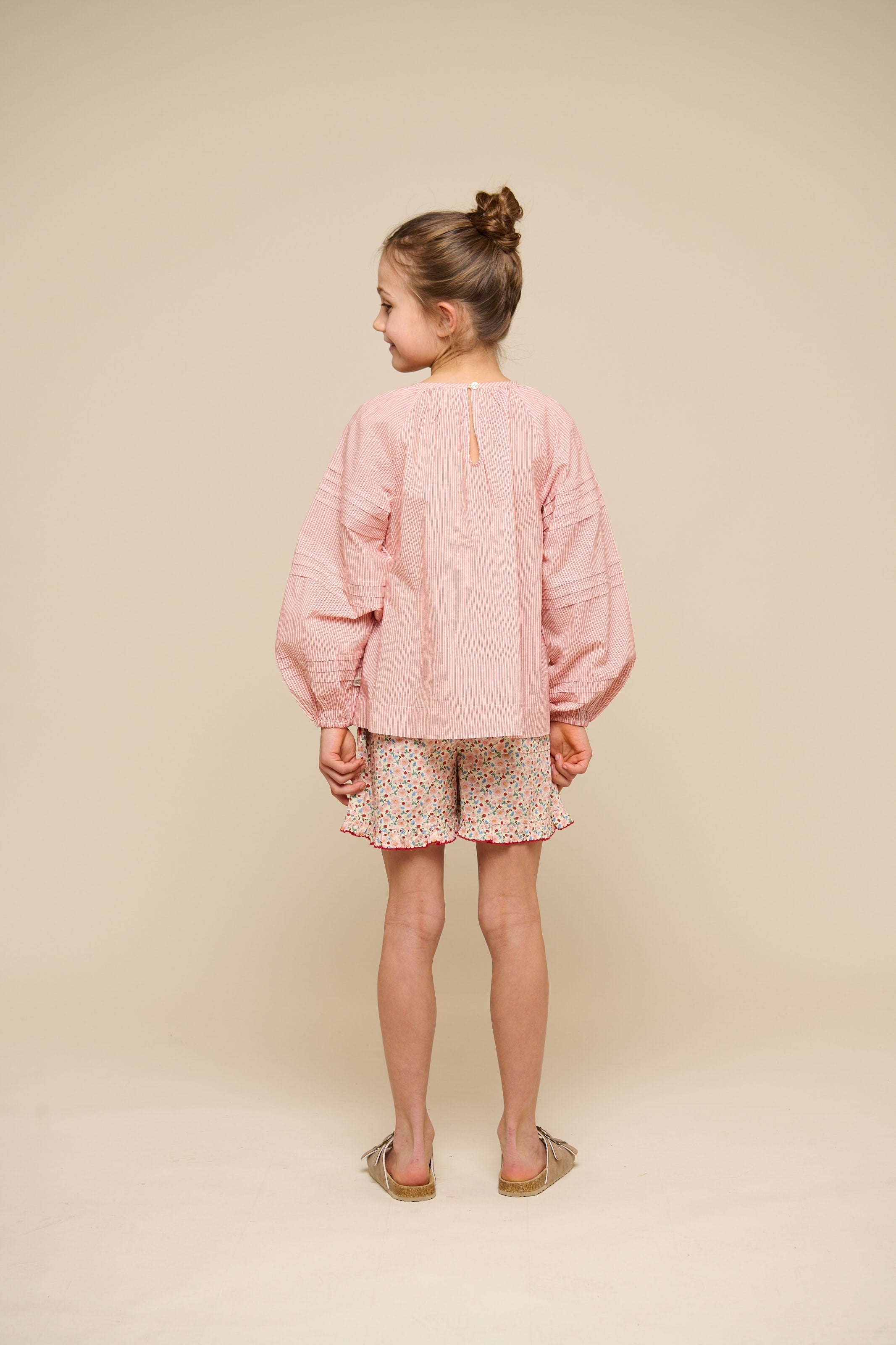 Langärmelige Gestreifte Bluse - Tween - Offwhite/Cherry Red | 100991 Willa