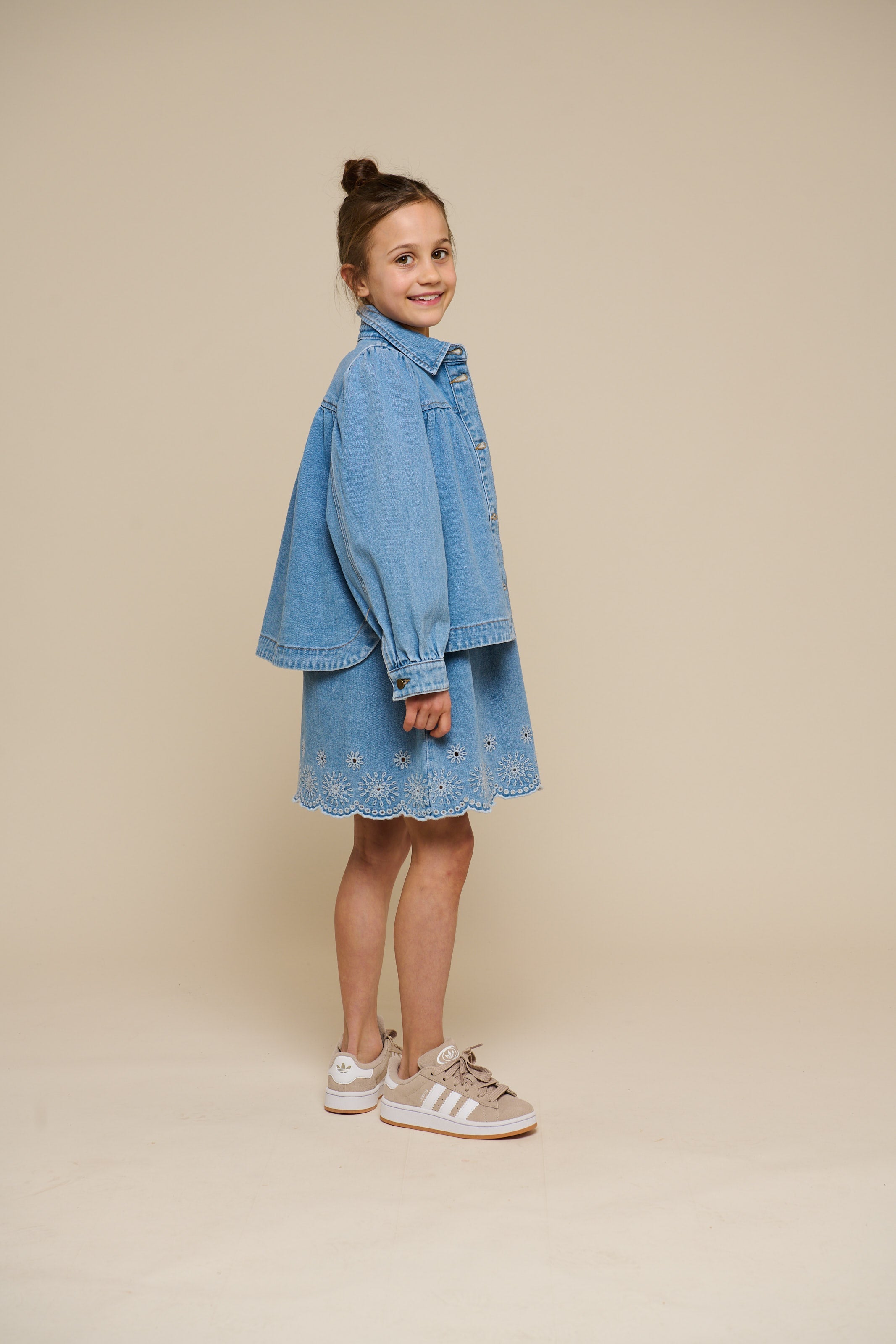 Besticktes Denim-Minikleid - Tween - Light Blue Denim | 101019 Vera