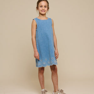Besticktes Denim-Minikleid - Tween - Light Blue Denim | 101019 Vera