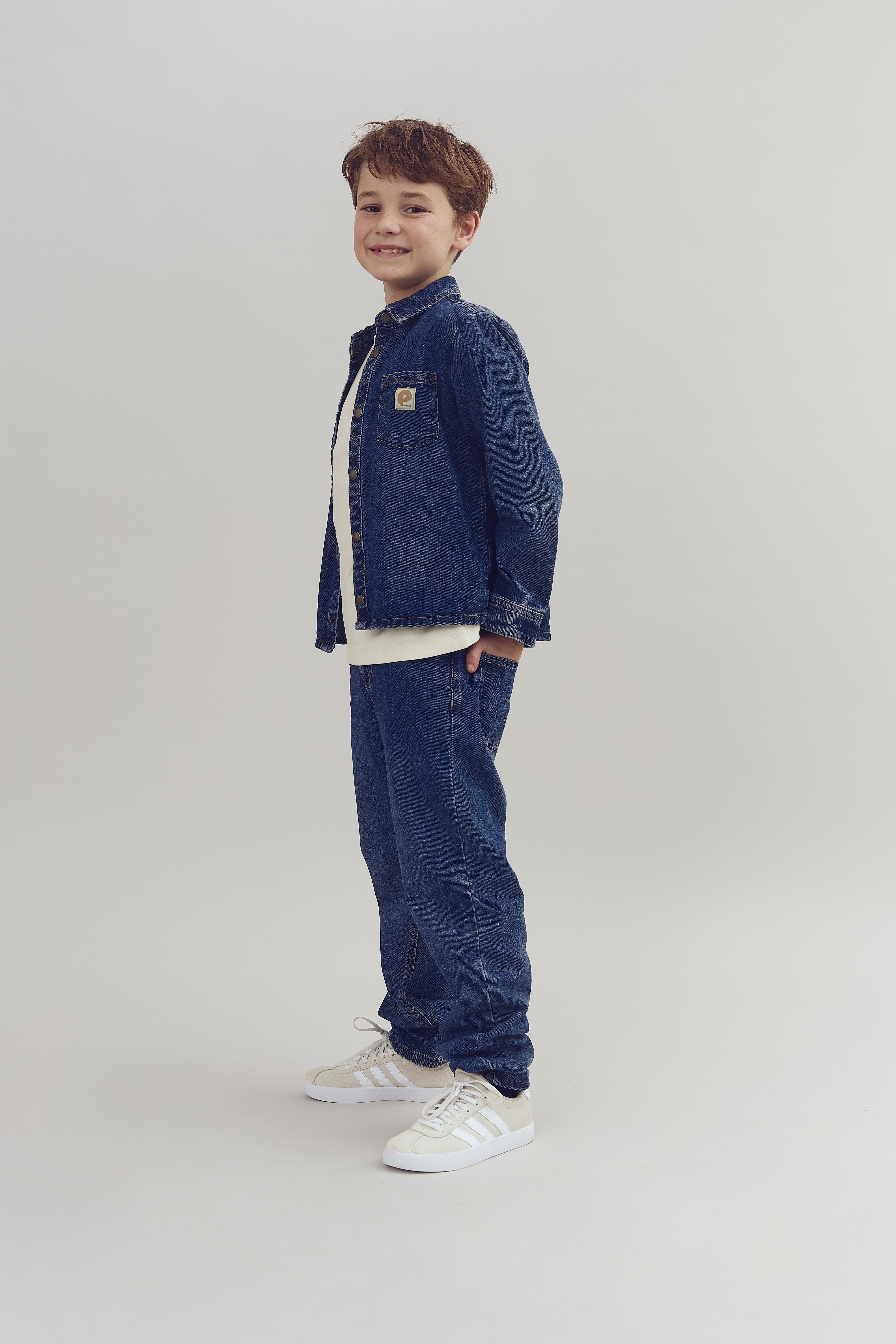 Denim-Overshirt - Tweens - Dark Blue Denim