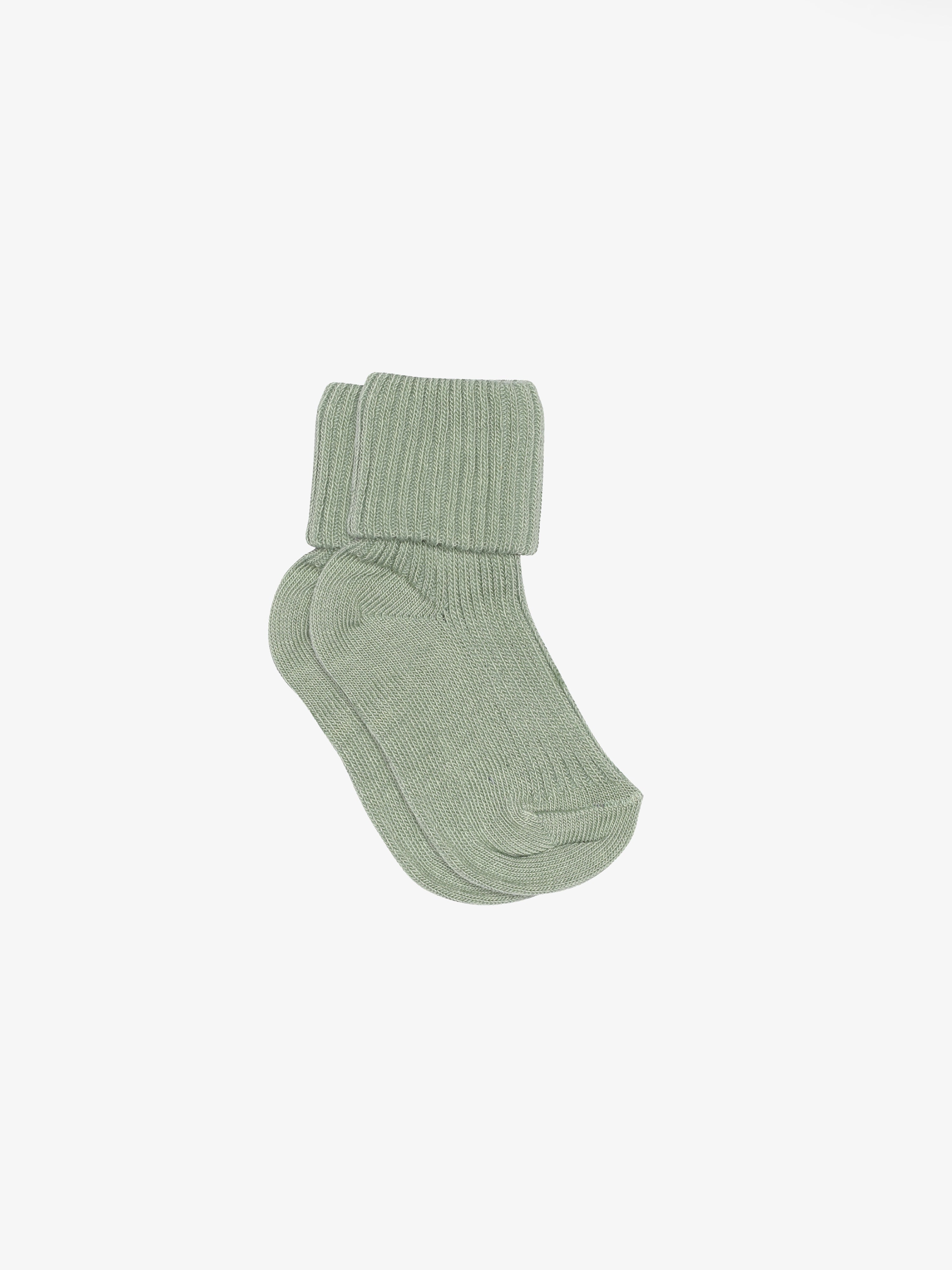 MP Little Cotton Rib Socken - Kids - Green | 101364 MP Baby Rib Socks