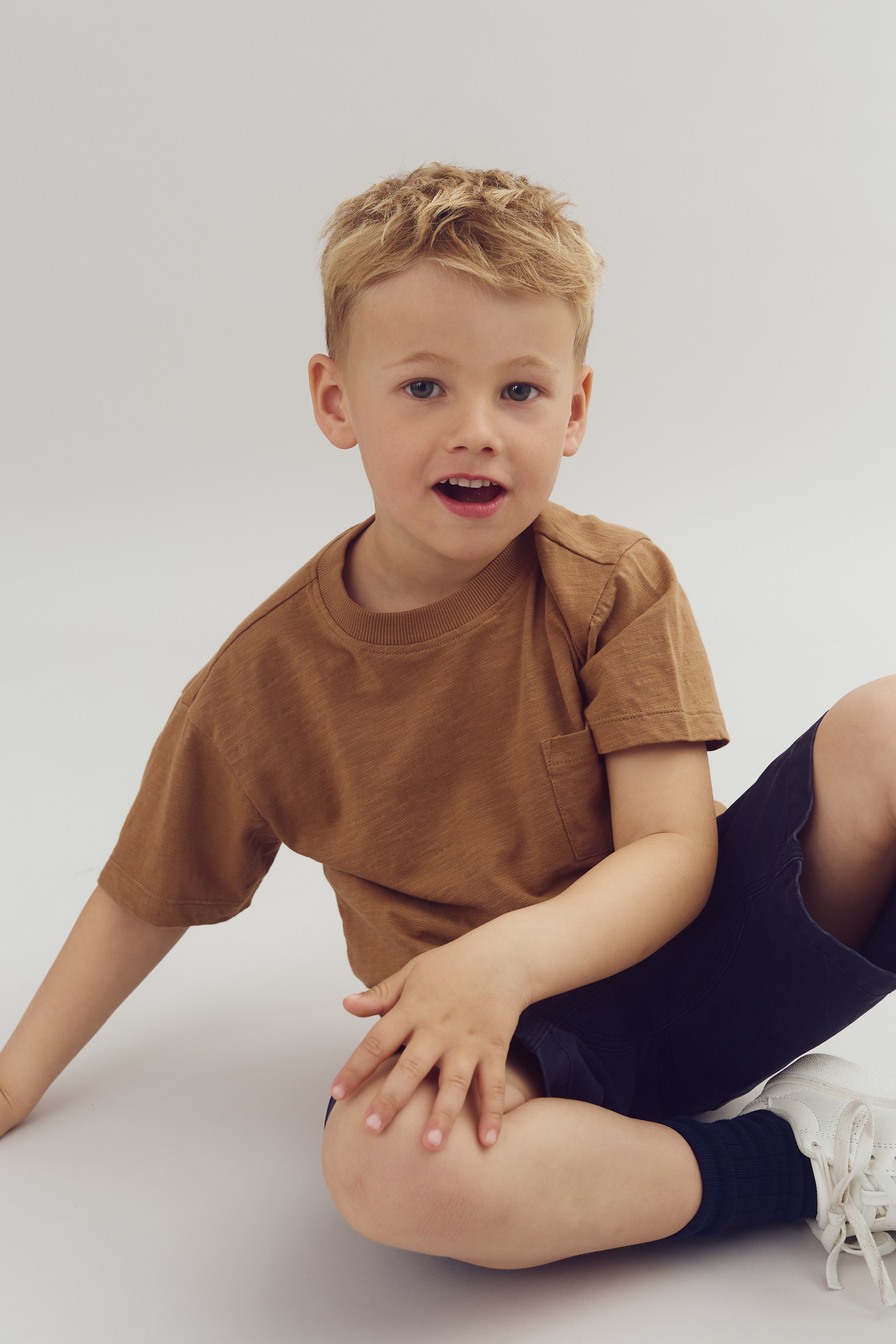 Slub Jersey T-Shirt mit Tasche - French Beige | 100251 Emil