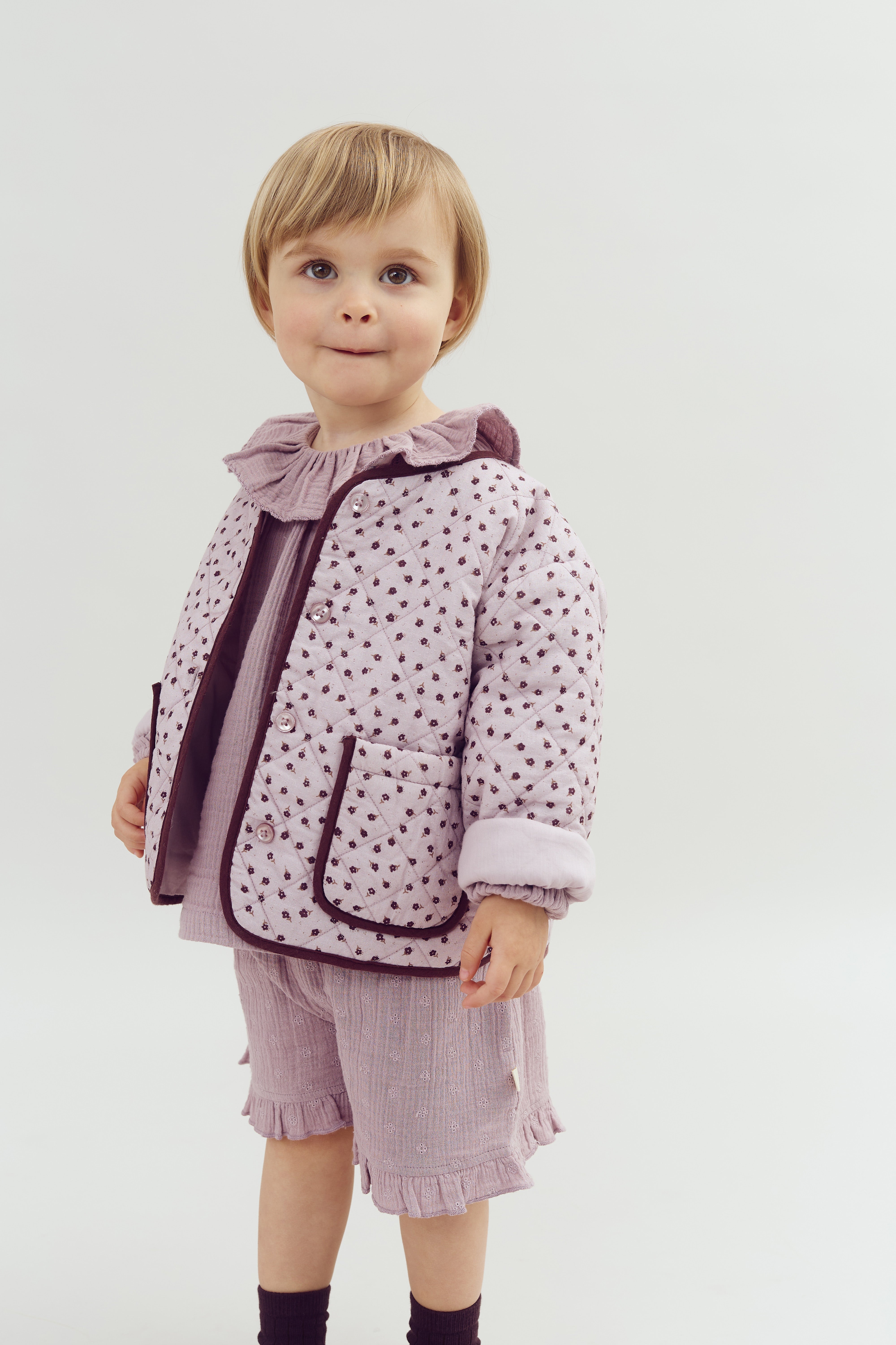 Steppjacke - Purple Flower | 100315 Maja