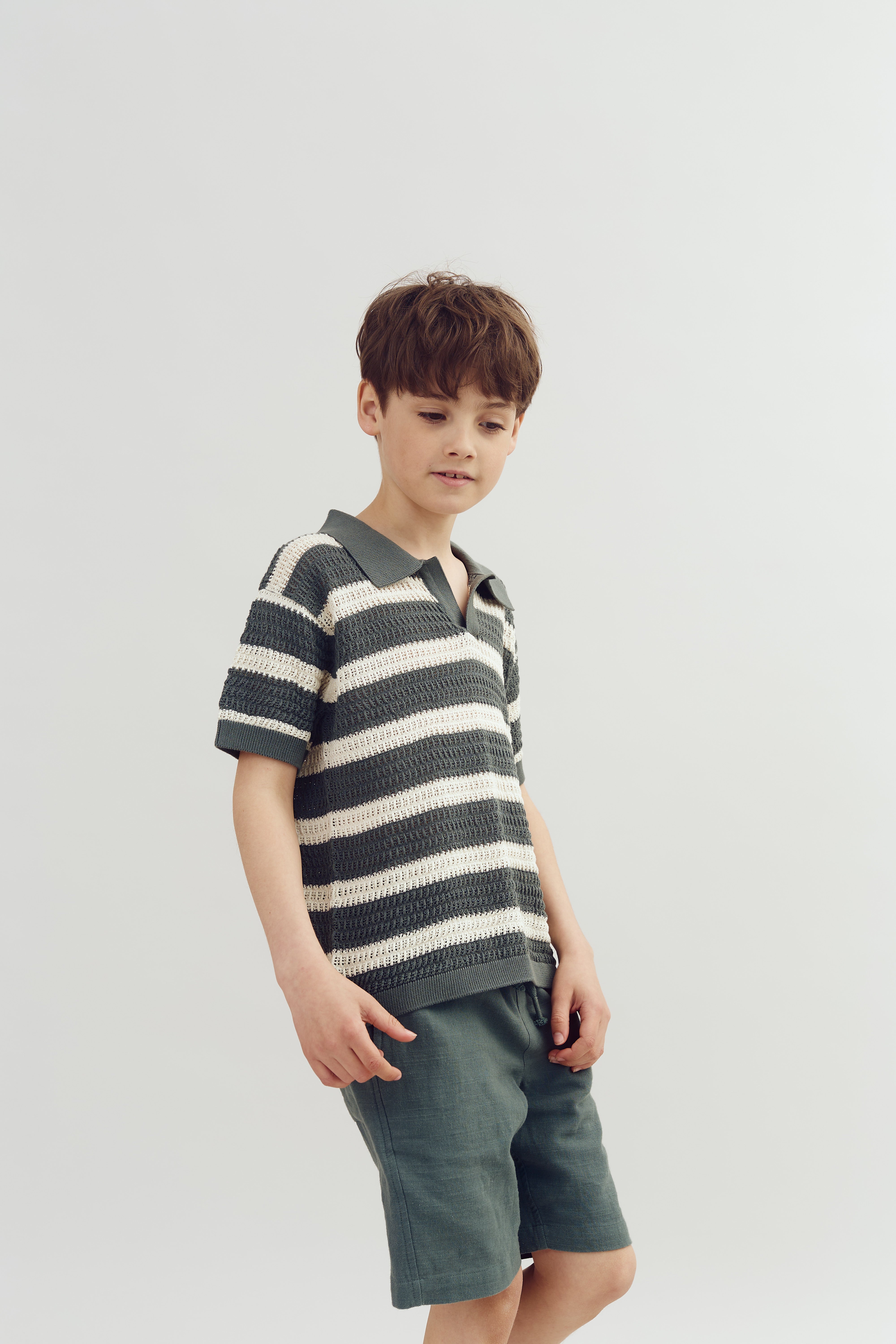 Baggy Leinen Shorts - Tween - Petrol | 100412 Noah