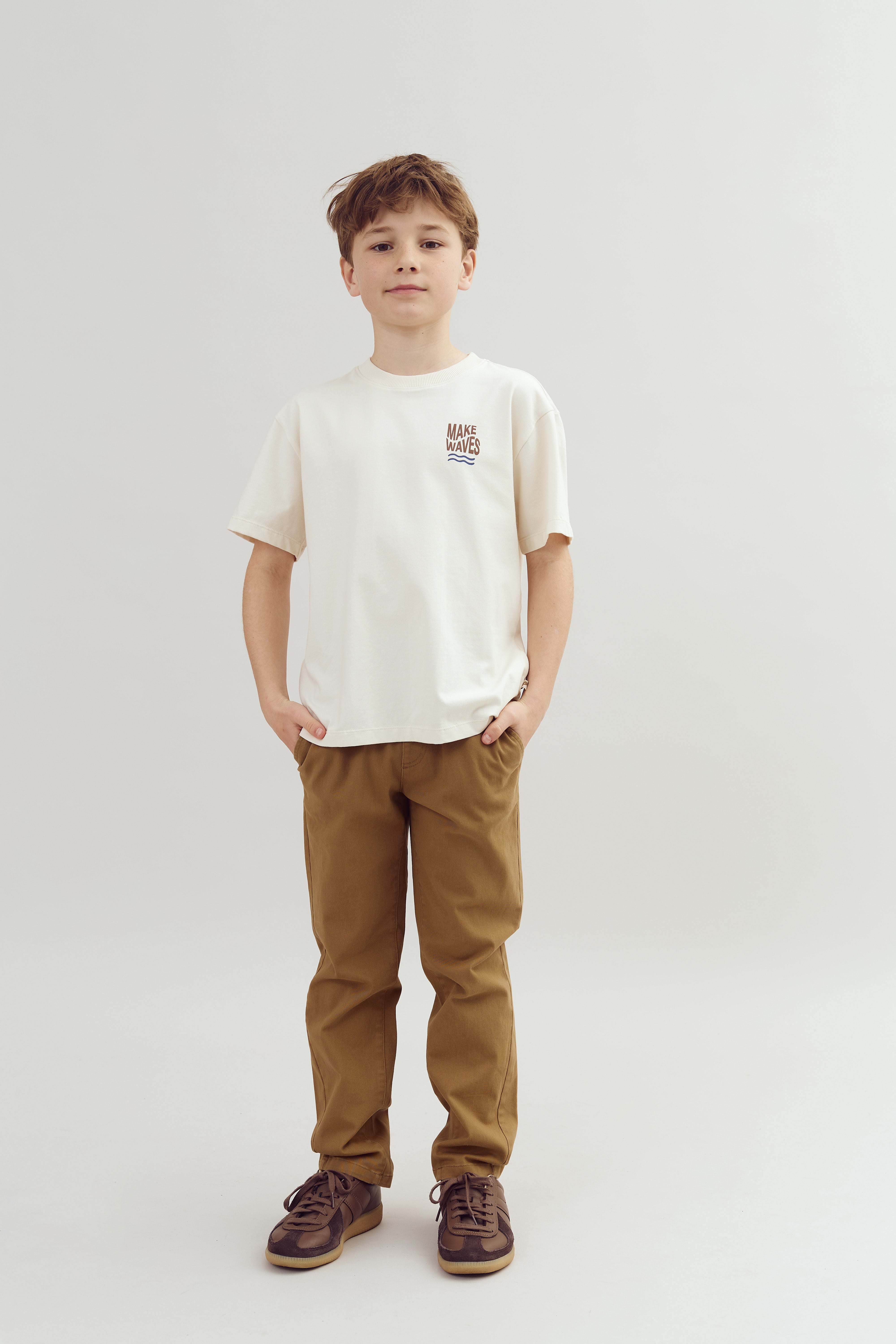 Lässige Pull-on-Chinos - Tweens - Walnut