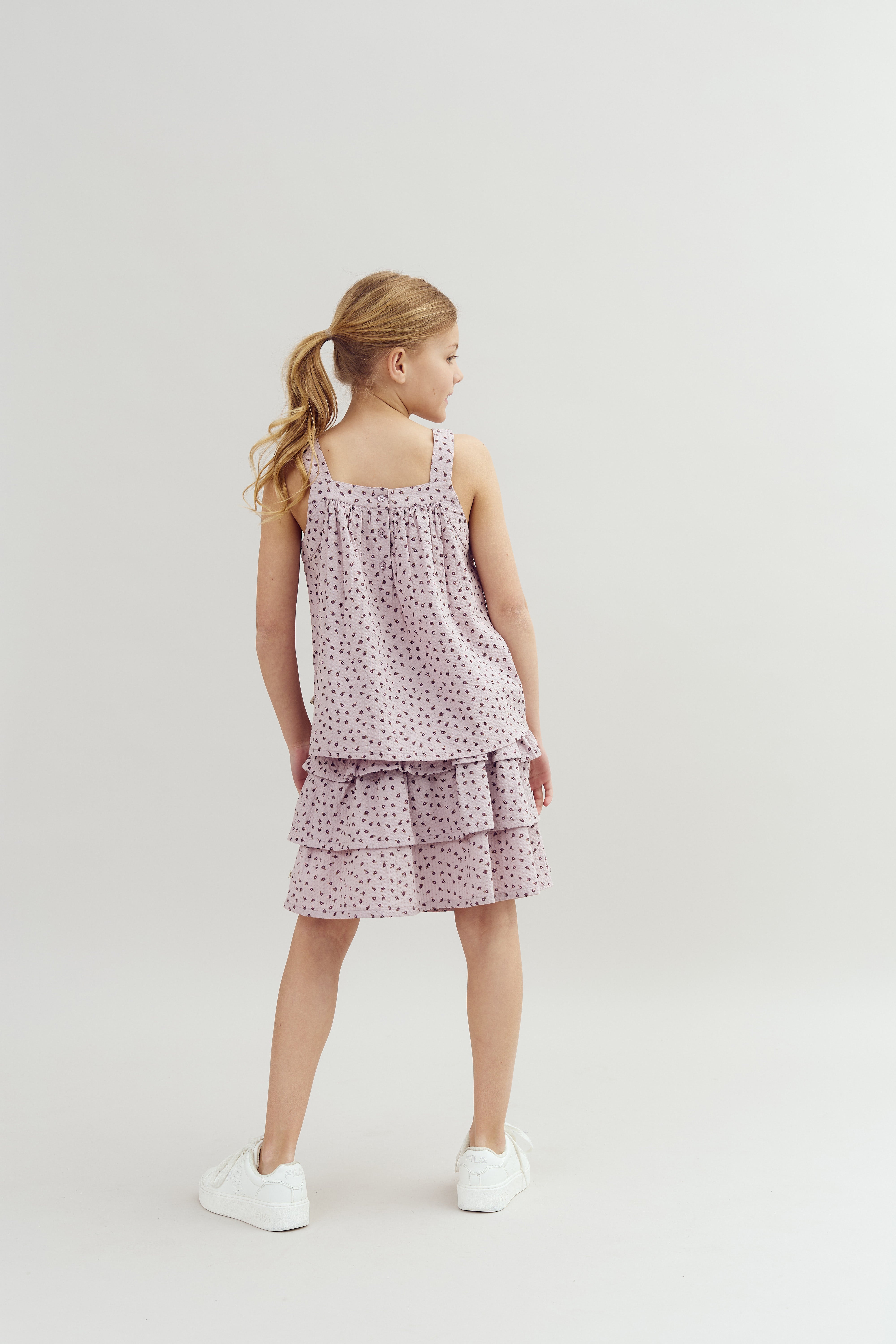 Blumenmuster Top - Tween - Purple Flower | 100426 Annie